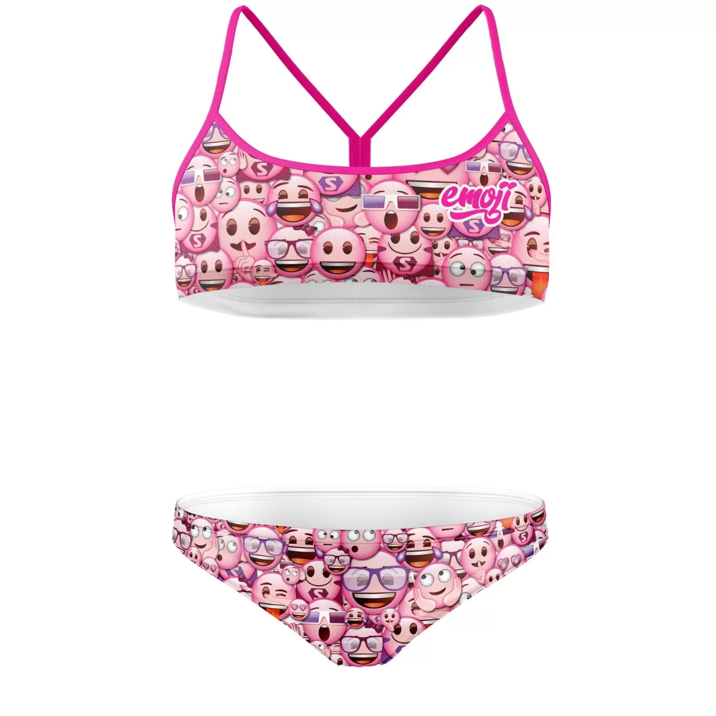 Best Sale Bikini - Emoji Classic Pink Bikinis