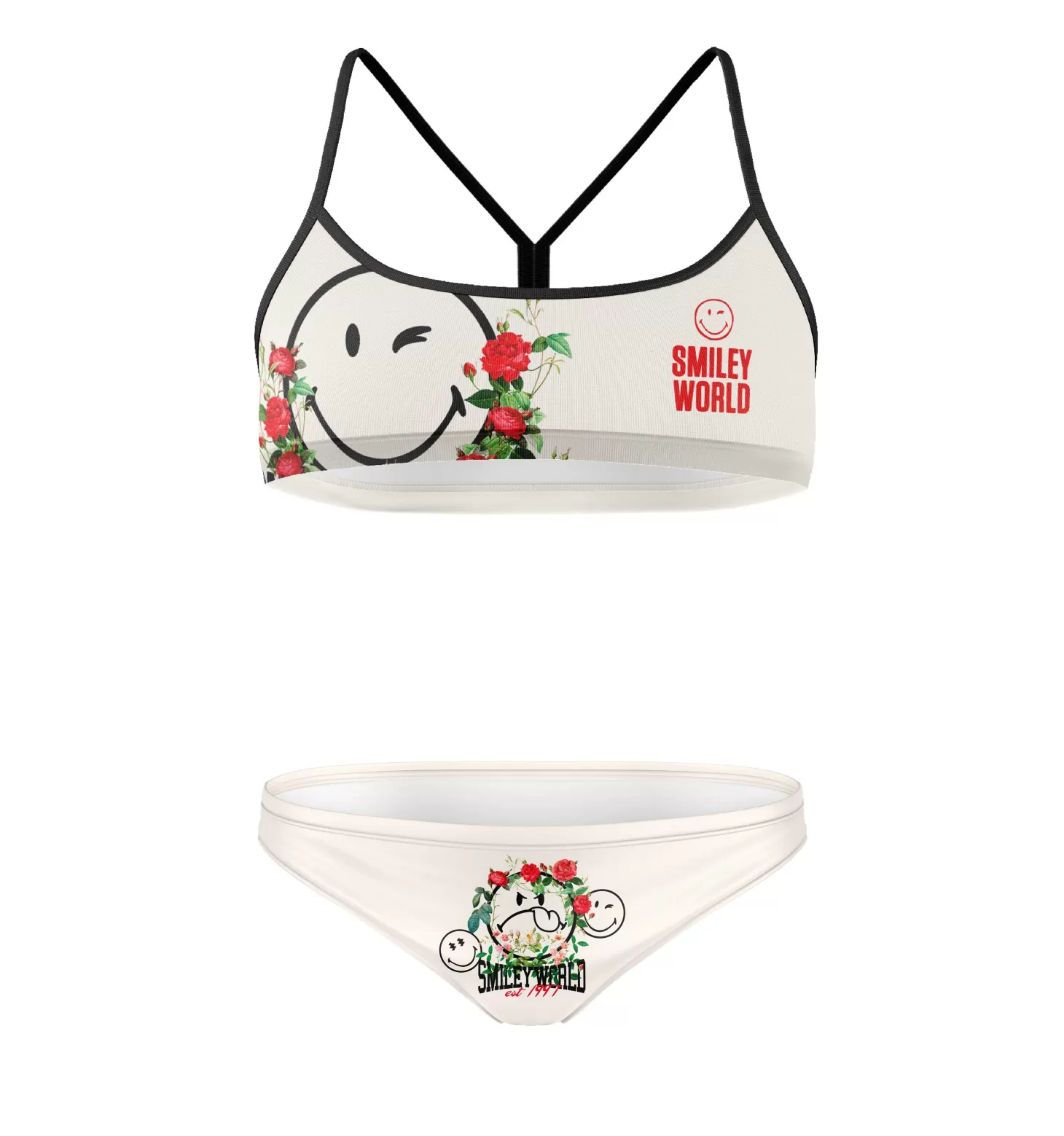 Flash Sale Bikini - Smiley World Vintage Bikinis