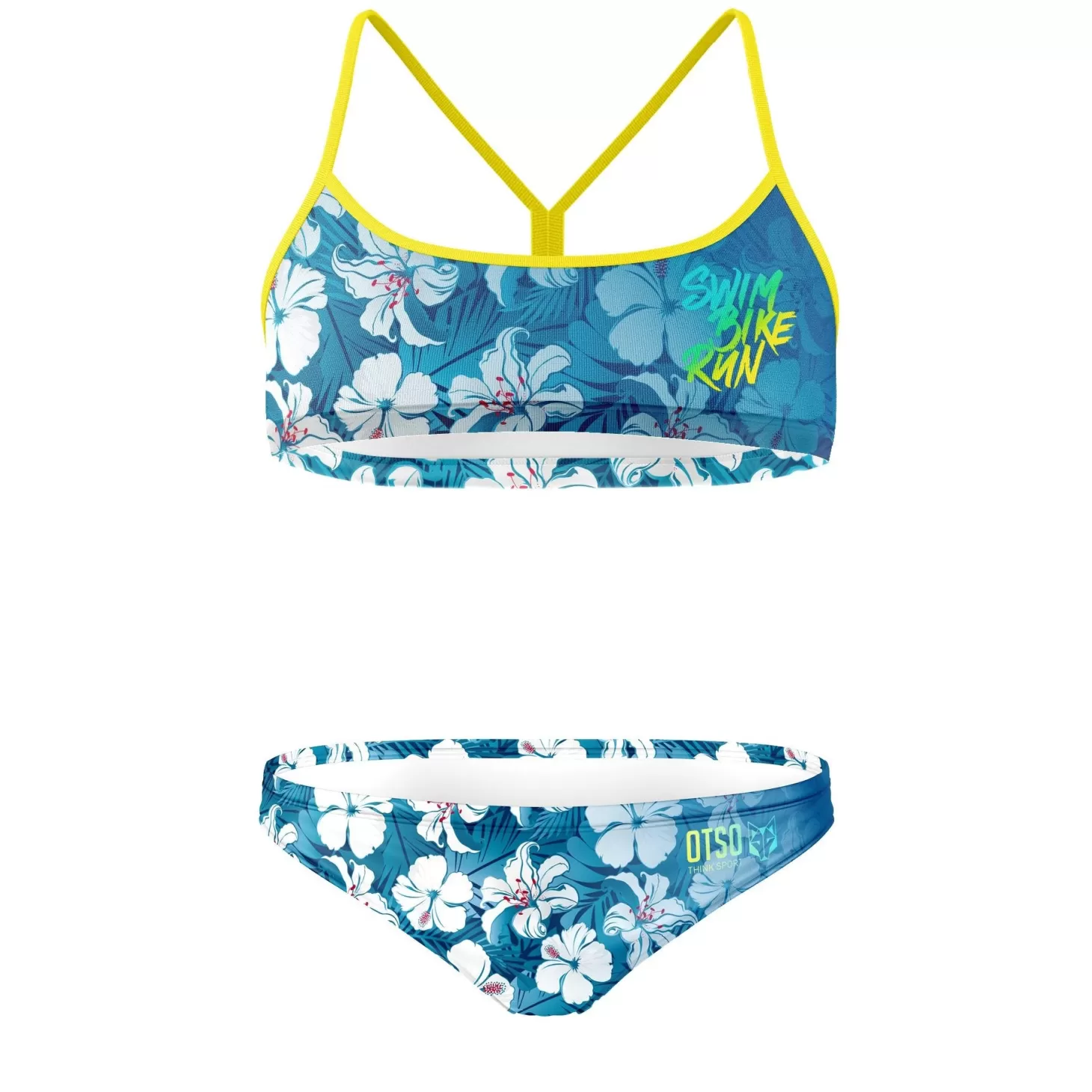 Flash Sale Bikini - Swim Bike Run Flower Bikinis