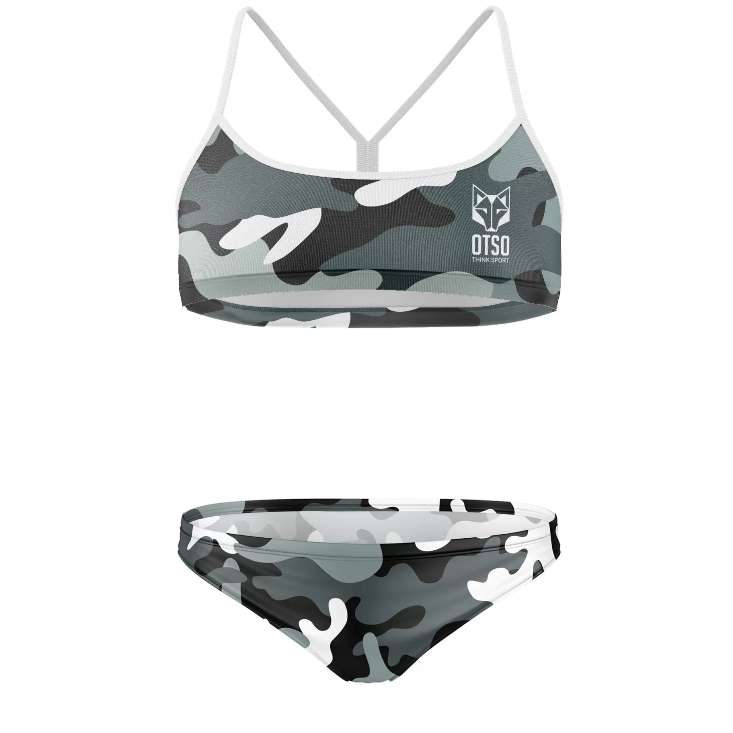 Flash Sale Bikini Mujer Camo Grey - Bikinis