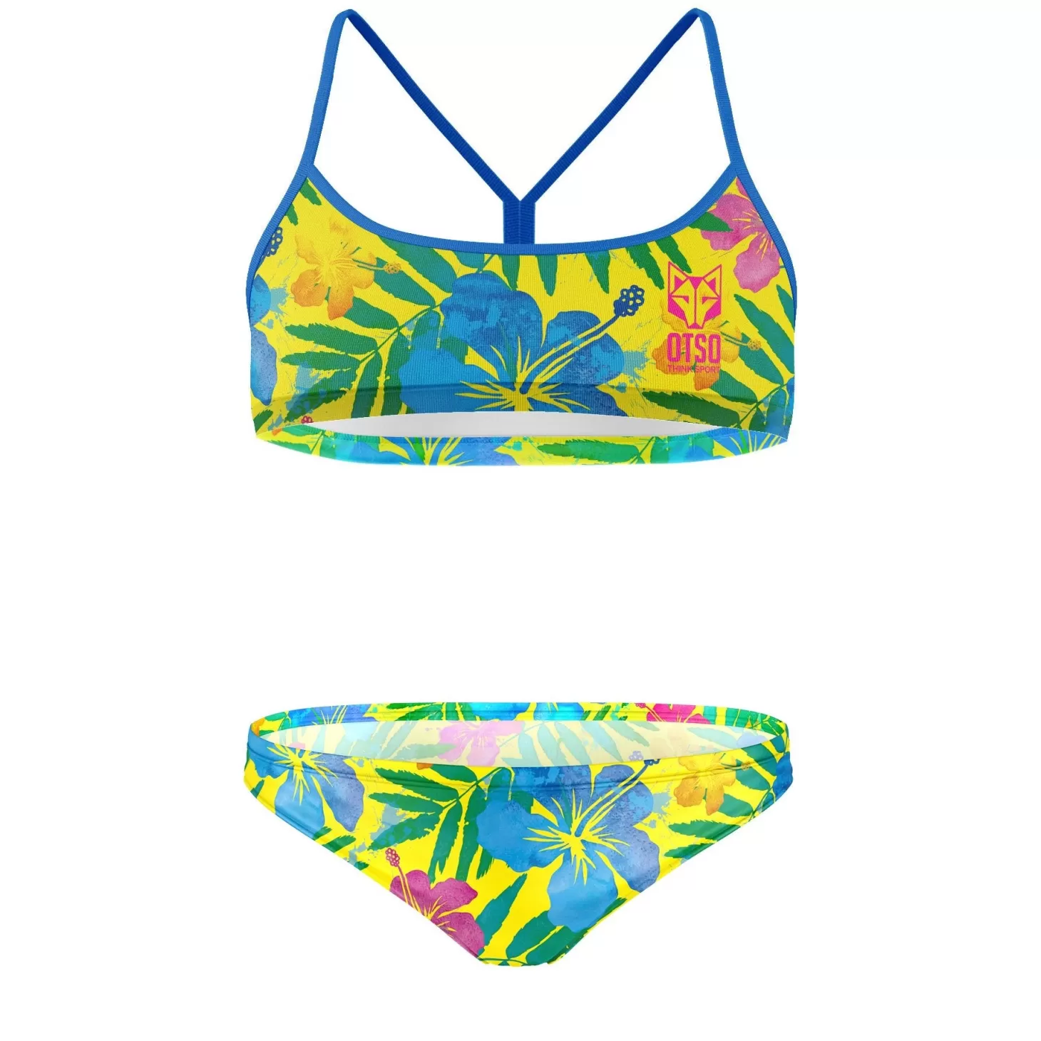 Hot Bikini Mujer Yellow Floral - Bikinis