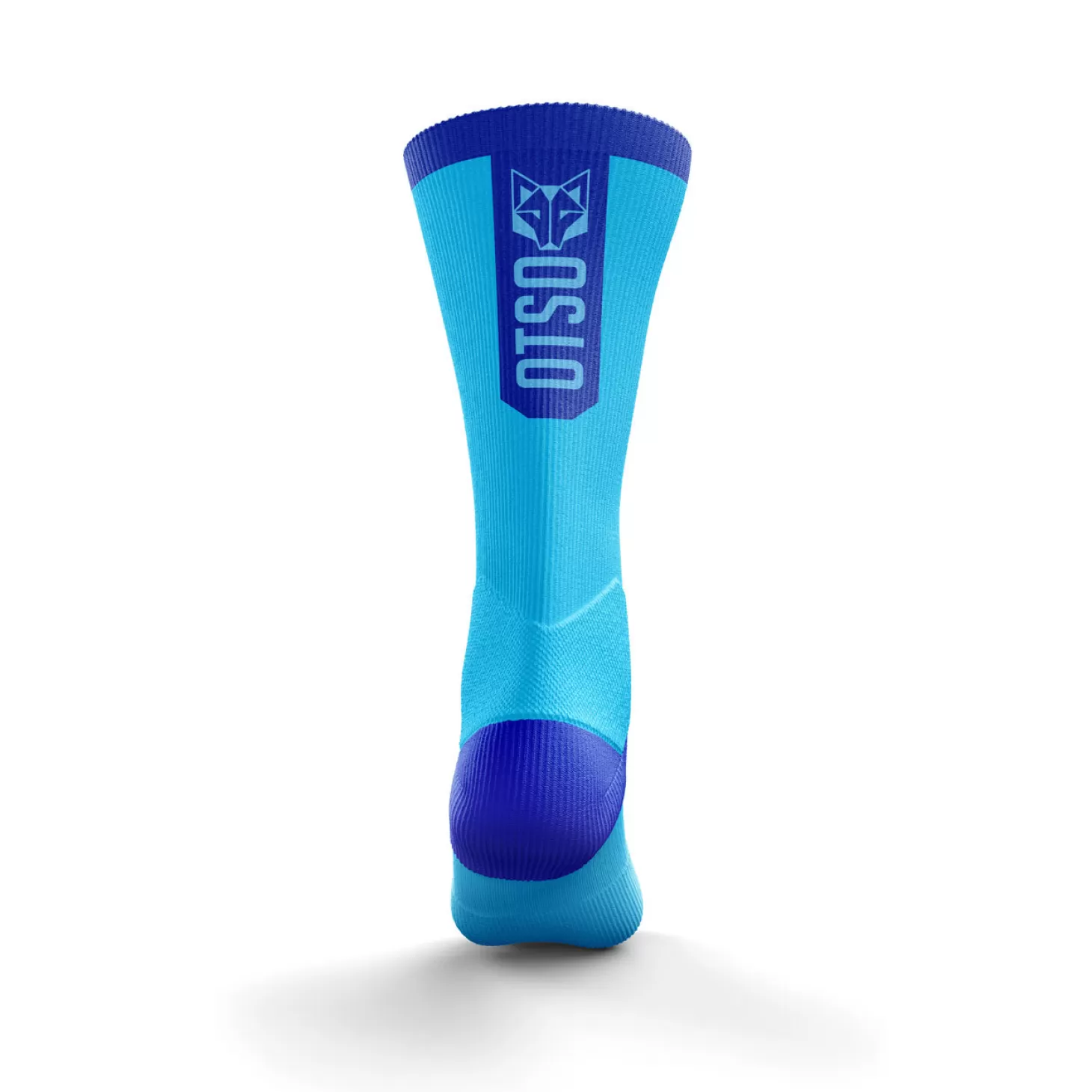 Clearance Calcetines de Ciclismo High Cut - Fluo Blue Calcetines Altos De Ciclismo