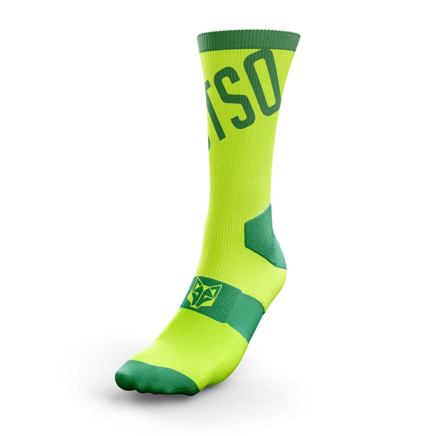 Store Calcetines de Ciclismo High Cut - Fluo Green Calcetines Altos De Ciclismo