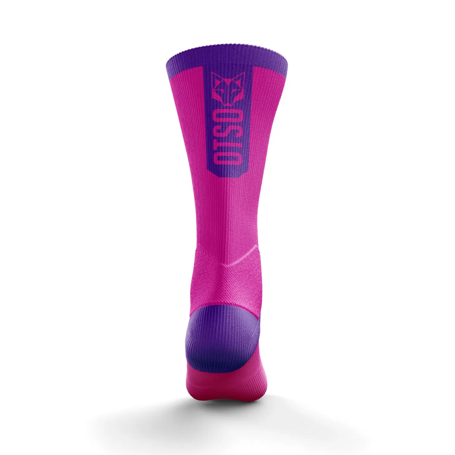 Outlet Calcetines de Ciclismo High Cut - Fluo Pink Calcetines Altos De Ciclismo