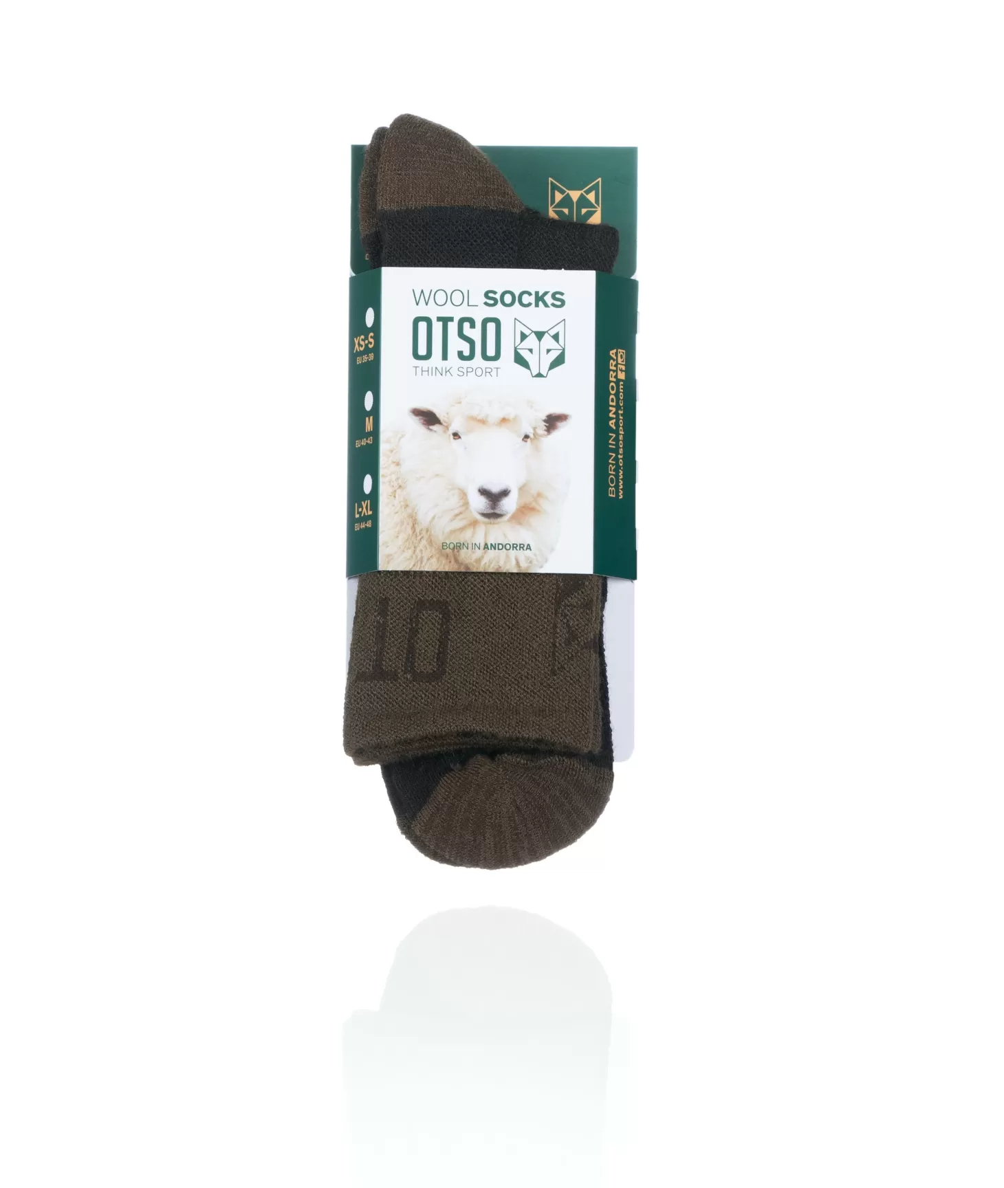 Cheap Calcetines de Lana Merina High Cut - Brown Trunk Calcetines De Lana Merino