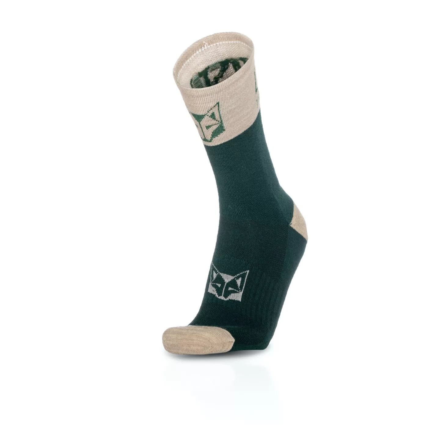 Online Calcetines de Lana Merina High Cut - Green Leaf Calcetines De Lana Merino