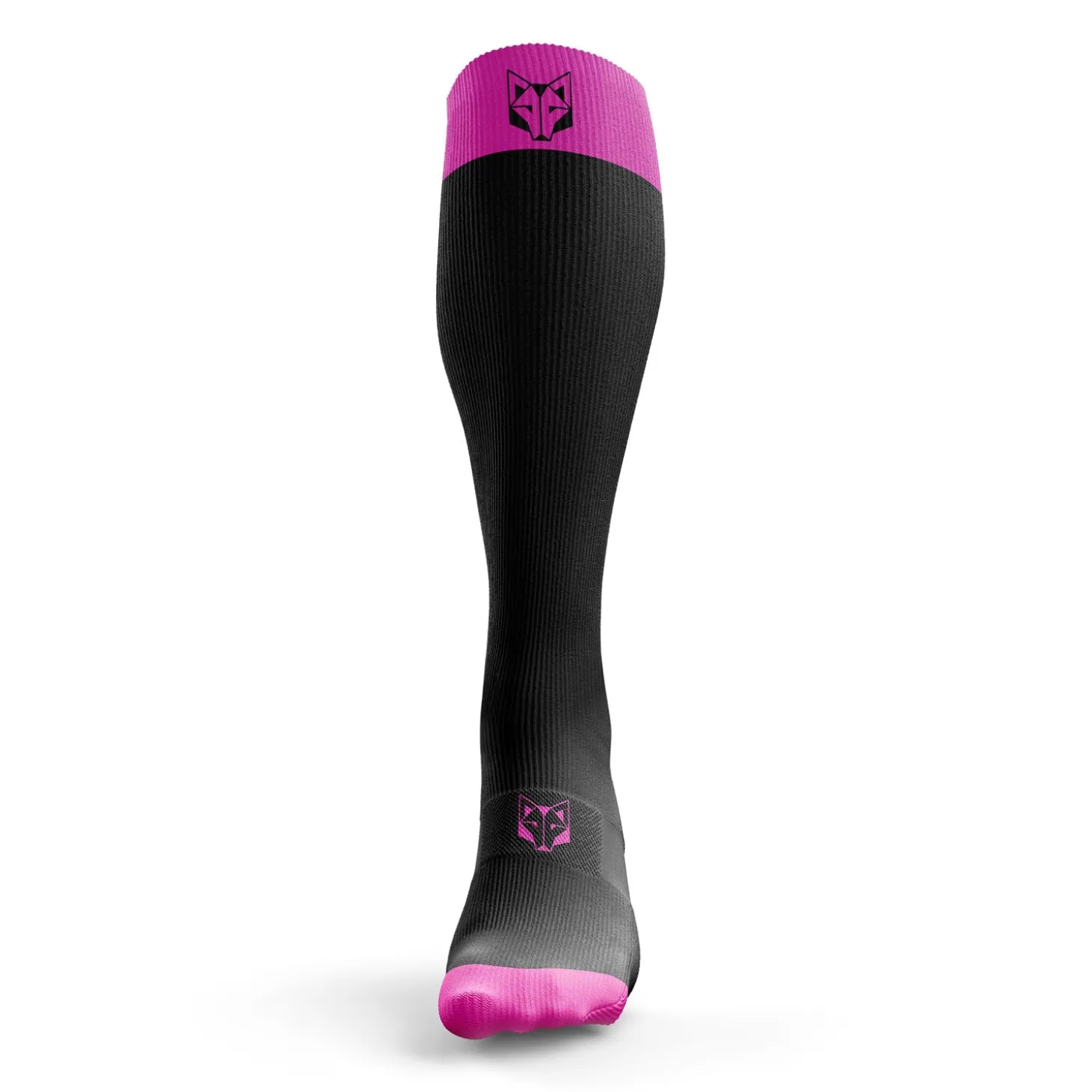 Fashion Calcetines Recovery - Black & Fluo Pink Calcetines Compresivos | Calcetines De Recuperación