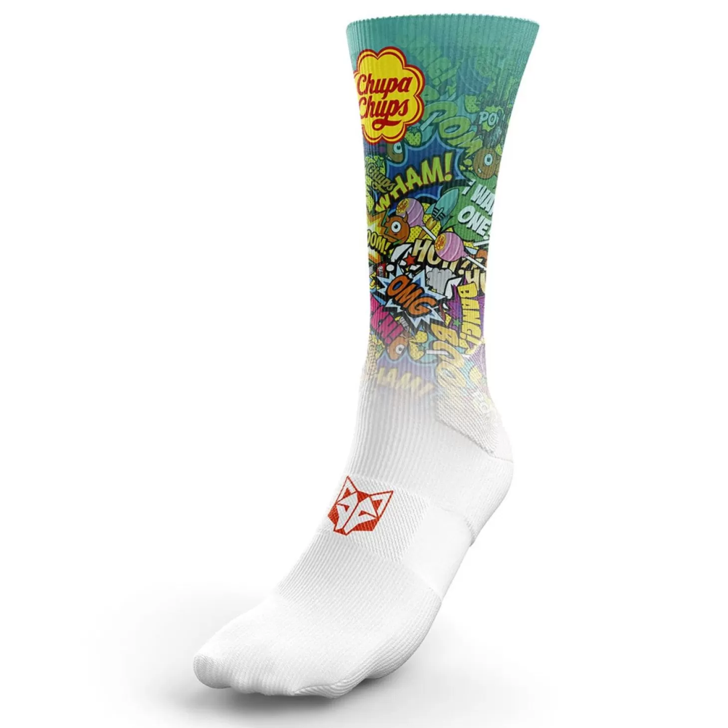 Best Sale Calcetines sublimados - Chupa Chups Comic Calcetienes Sublimados | Calcetines Altos Sublimados