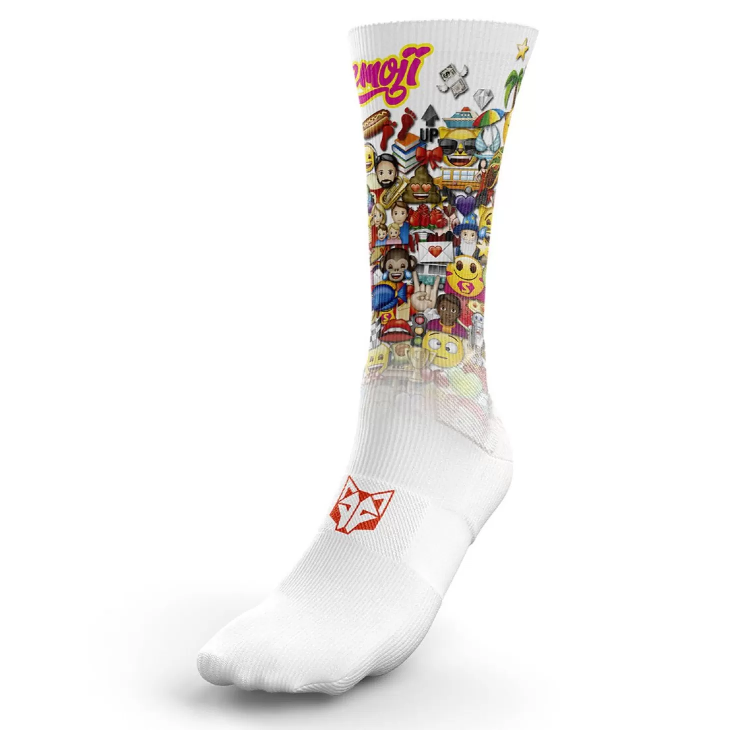 Best Sale Calcetines Sublimados - Emoji Big Wave Calcetienes Sublimados | Calcetines Altos Sublimados
