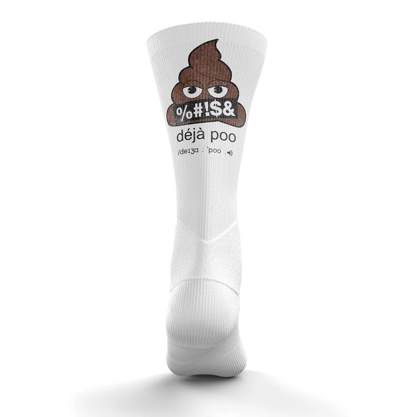 Hot Calcetines Sublimados - Emoji Déjà Poo Calcetienes Sublimados | Calcetines Altos Sublimados