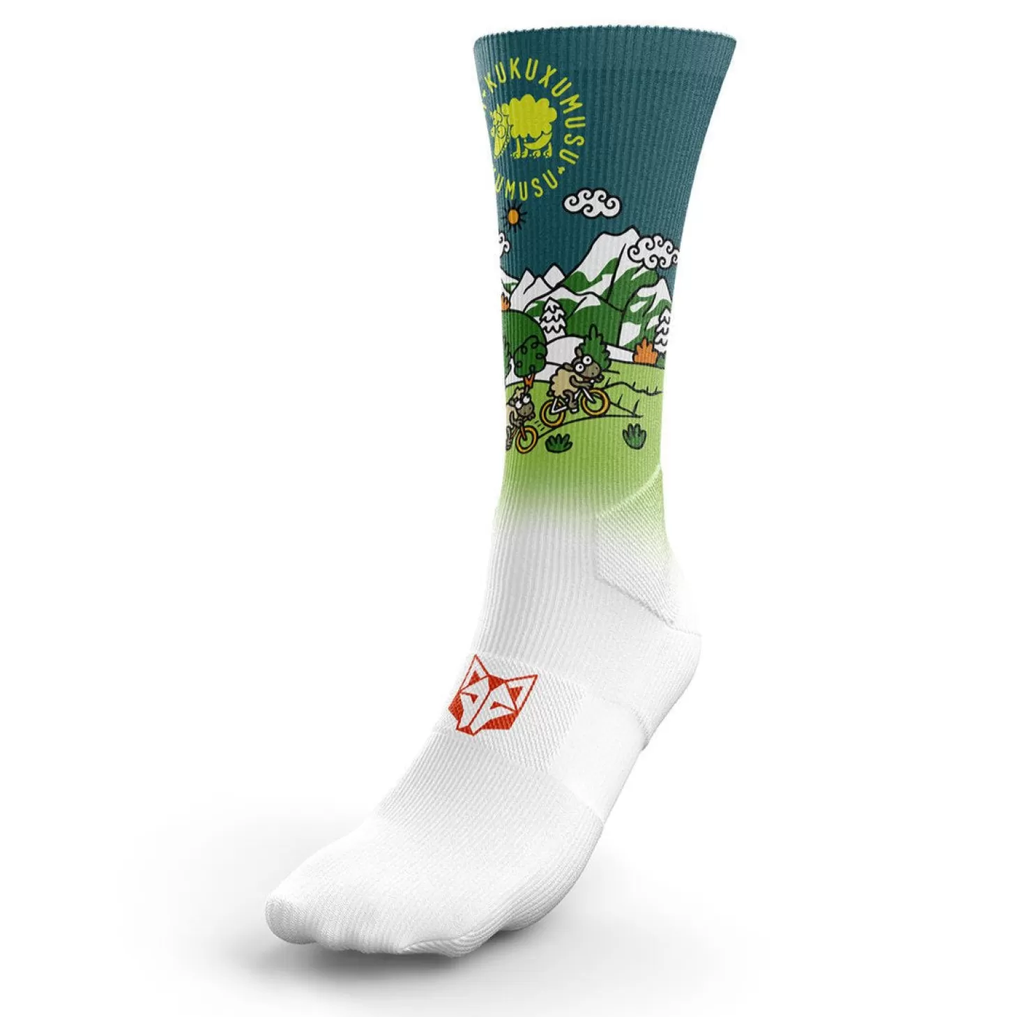 Fashion Calcetines Sublimados - Kukuxumusu Bike Calcetienes Sublimados | Calcetines Altos Sublimados