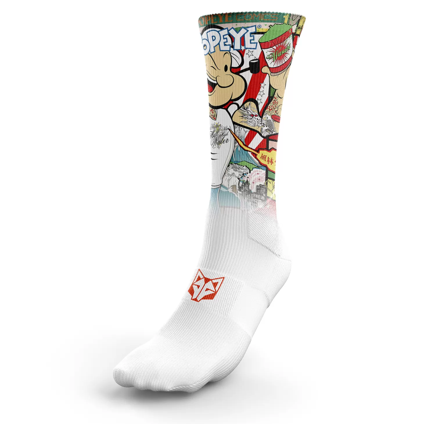 Clearance Calcetines Sublimados - Popeye Art Show Calcetienes Sublimados | Calcetines Altos Sublimados