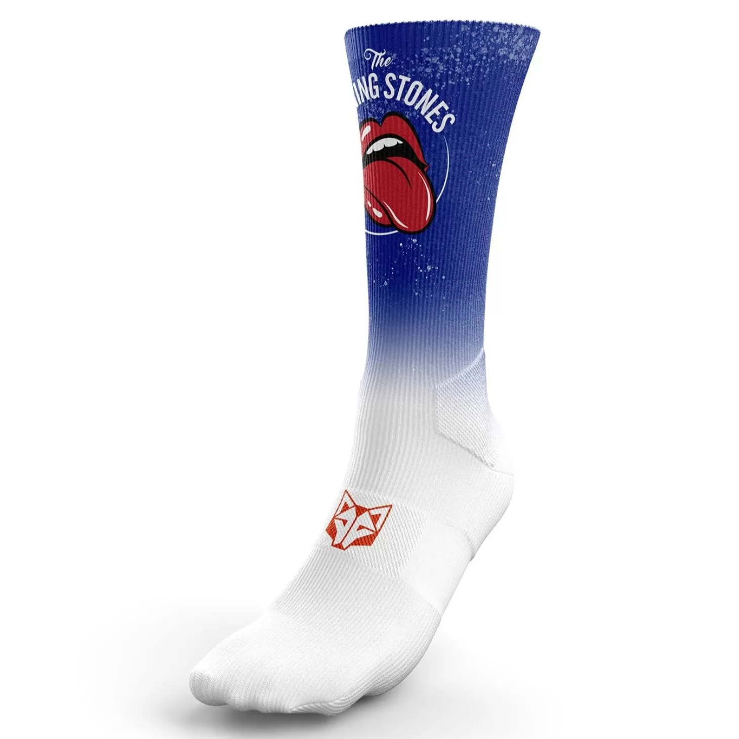 Hot Calcetines Sublimados - Running Stones Blue Calcetienes Sublimados | Calcetines Altos Sublimados