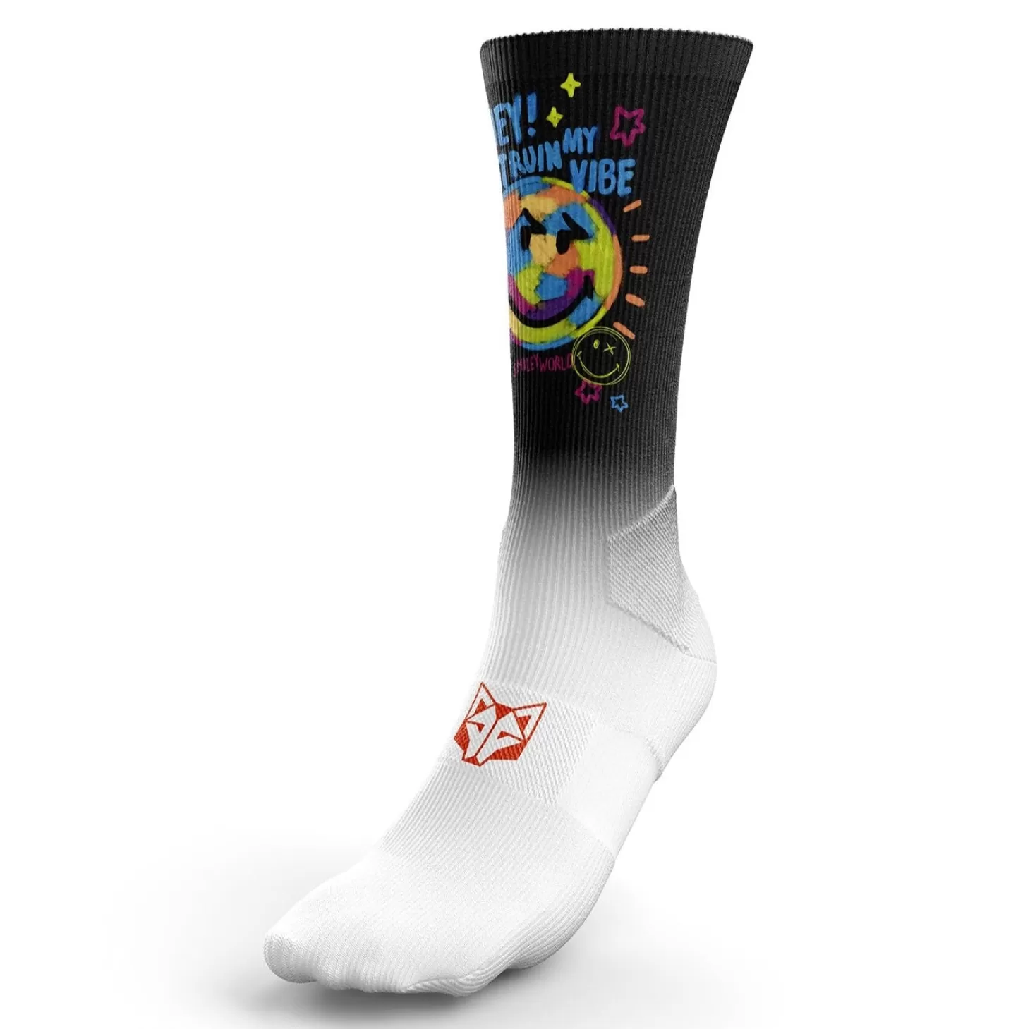 Flash Sale Calcetines Sublimados - Smiley Festival Calcetienes Sublimados | Calcetines Altos Sublimados