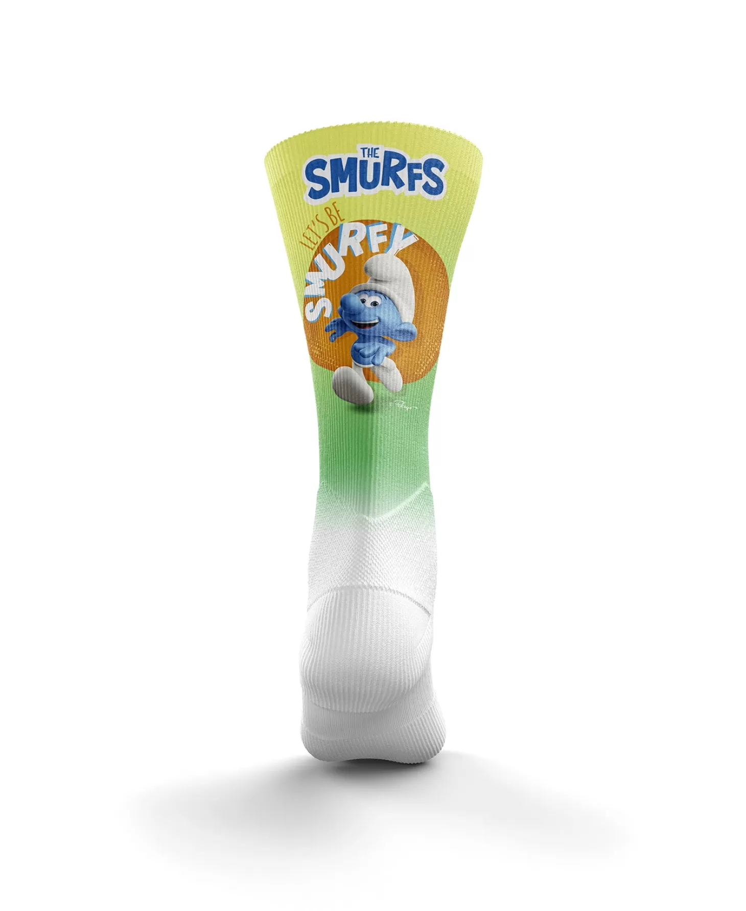 Fashion Calcetines Sublimados - Smurfs Running Calcetienes Sublimados | Calcetines Altos Sublimados