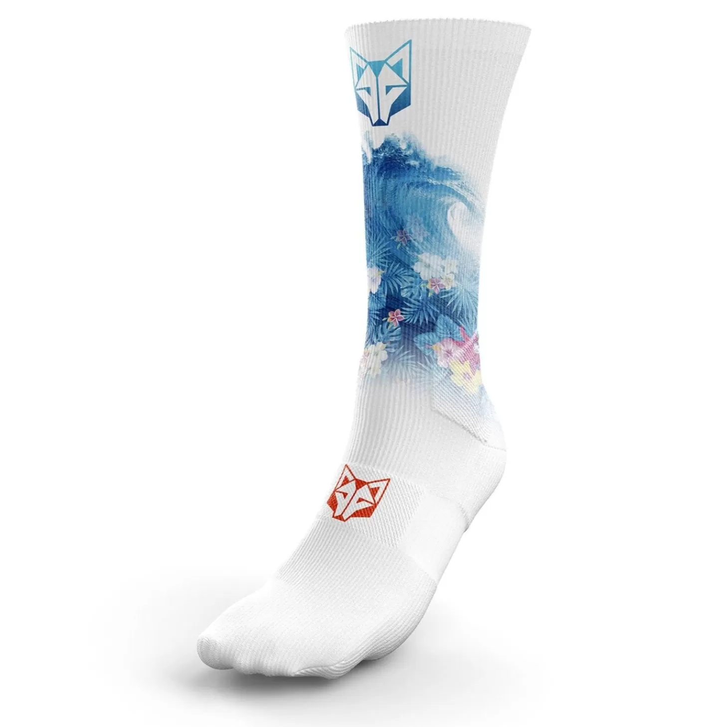 Sale Calcetines Sublimados - Swim Bike Run Wave Calcetienes Sublimados | Calcetines Altos Sublimados