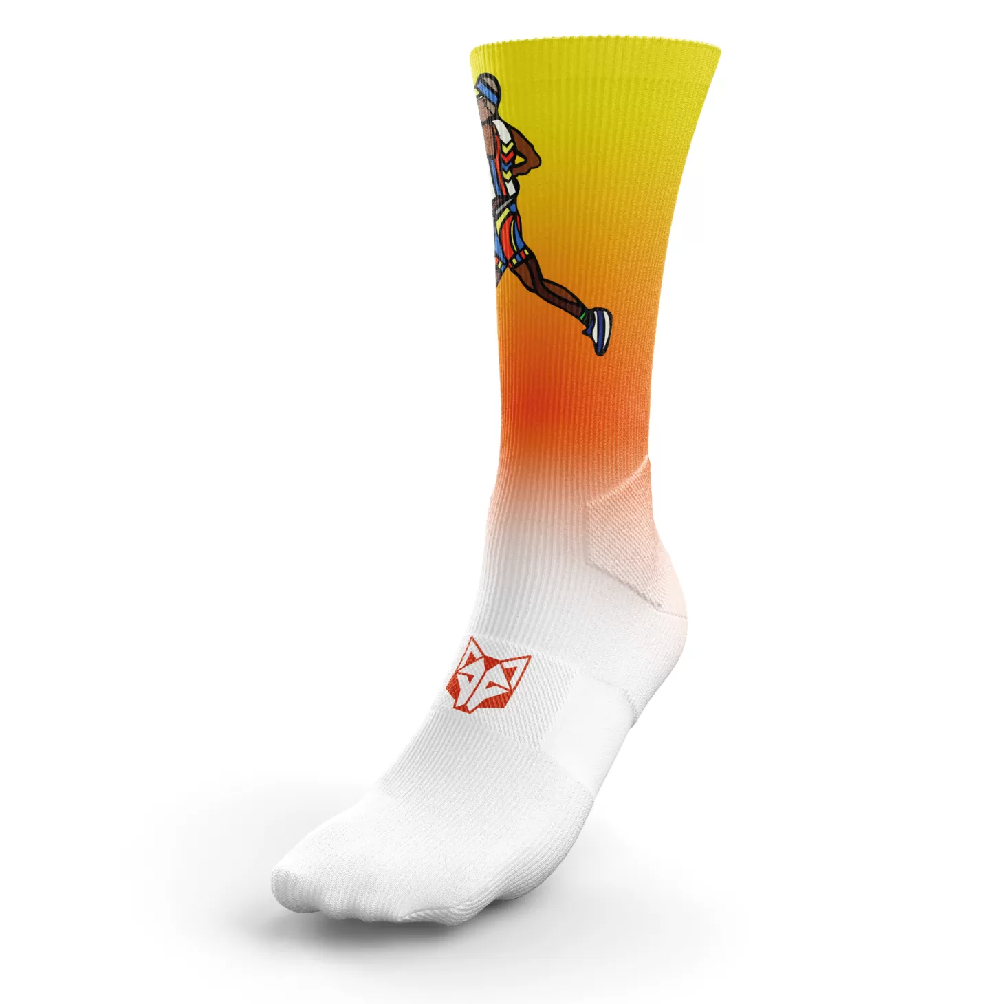 Fashion Calcetines Sublimados - Time to tri Man Run Calcetienes Sublimados | Calcetines Altos Sublimados