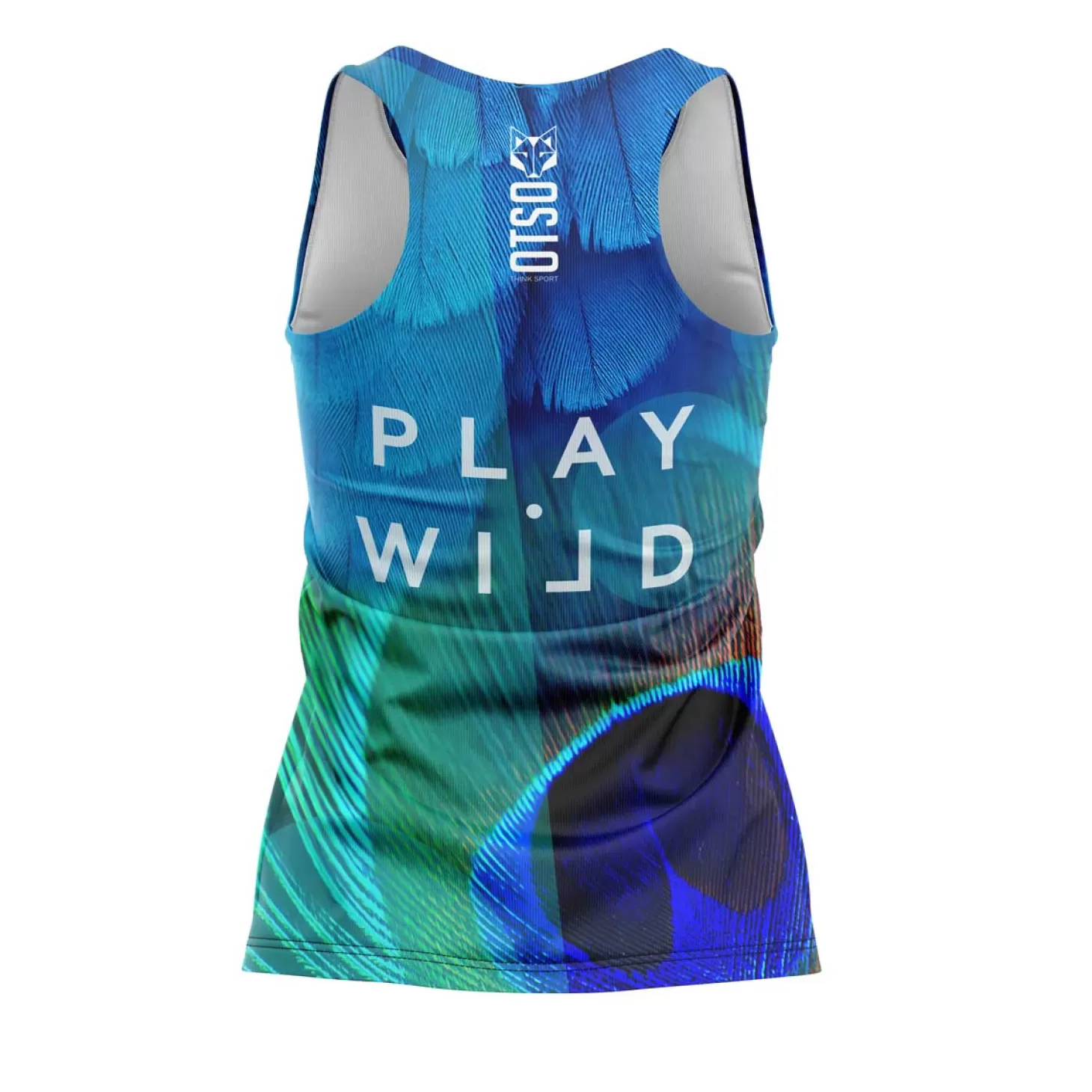 Hot Camiseta de pádel sin mangas mujer - Blue Birds Mujer Camisetas De Pádel Mujer