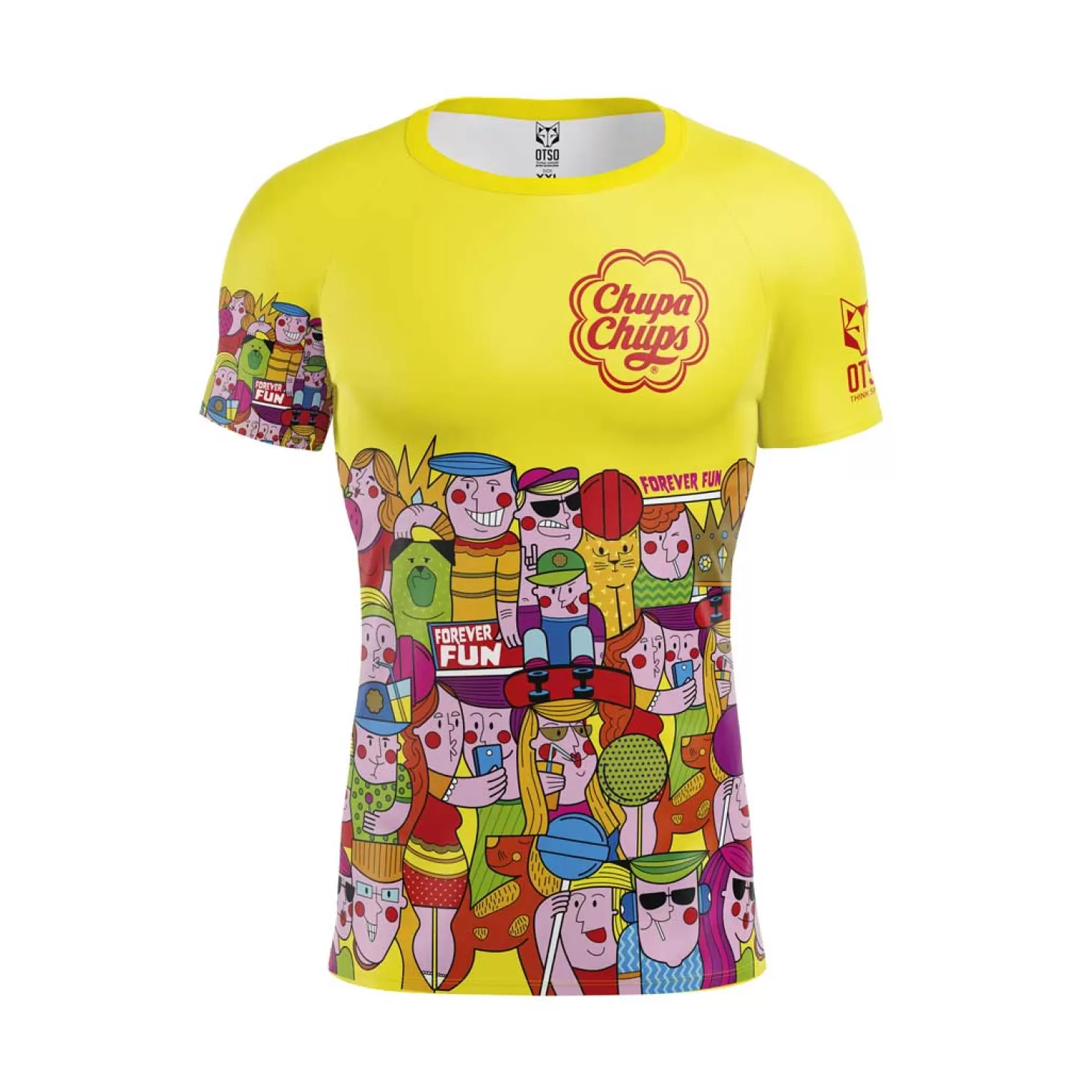 Hot Camiseta manga corta hombre - Chupa Chups Forever Fun Hombre Camisetas Manga Corta Hombre