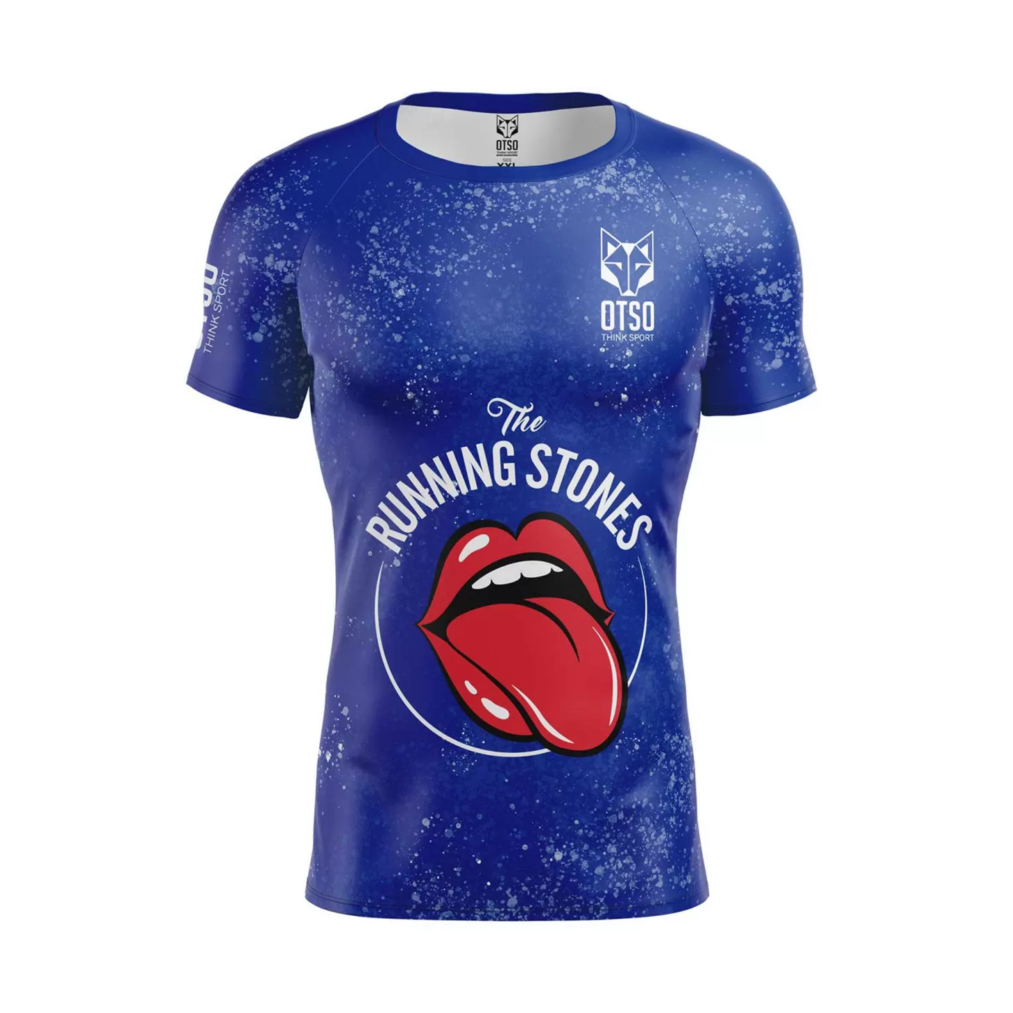 Cheap Camiseta manga corta hombre - Running Stones Blue Hombre Camisetas Manga Corta Hombre