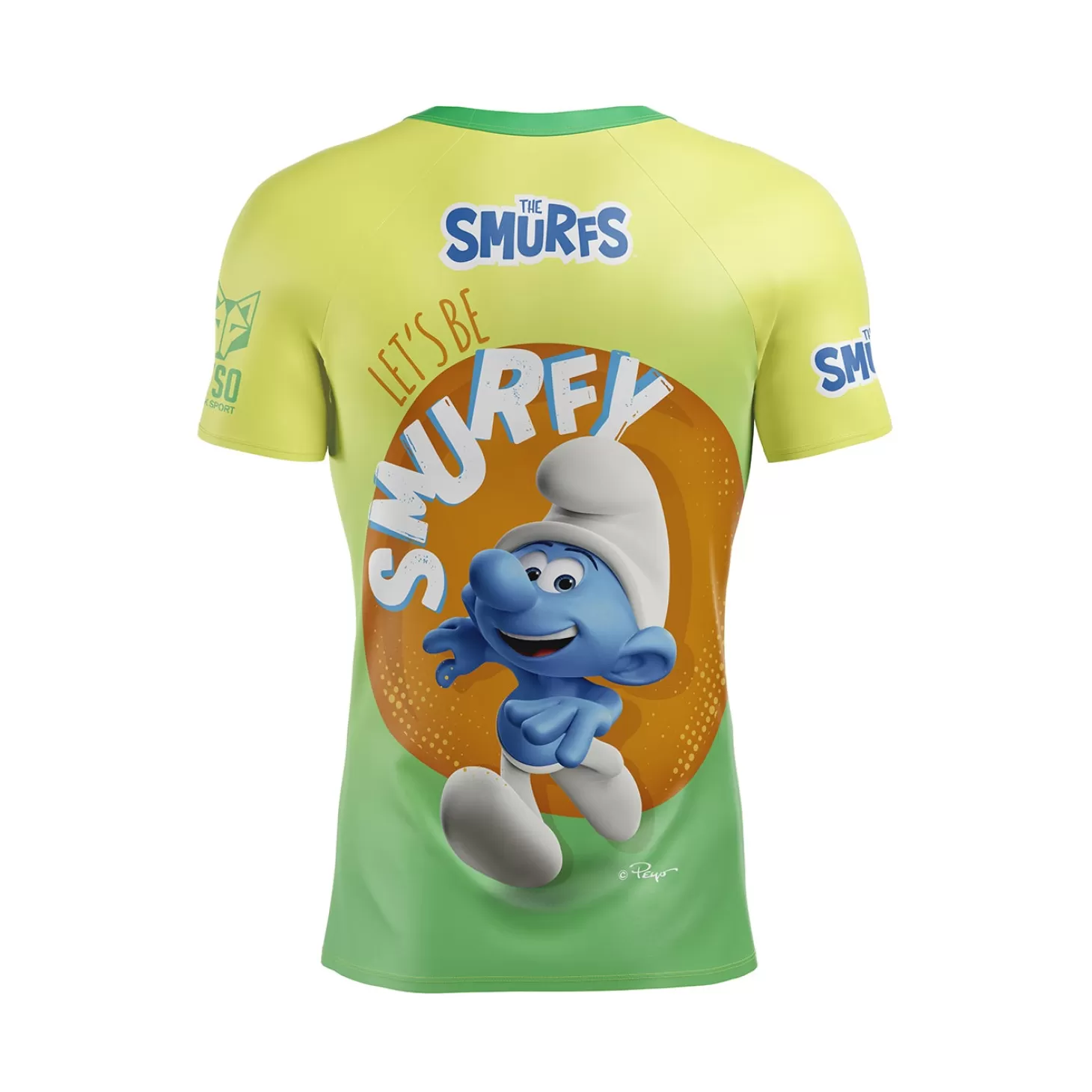 Fashion Camiseta manga corta hombre - Smurf Running Hombre Camisetas Manga Corta Hombre