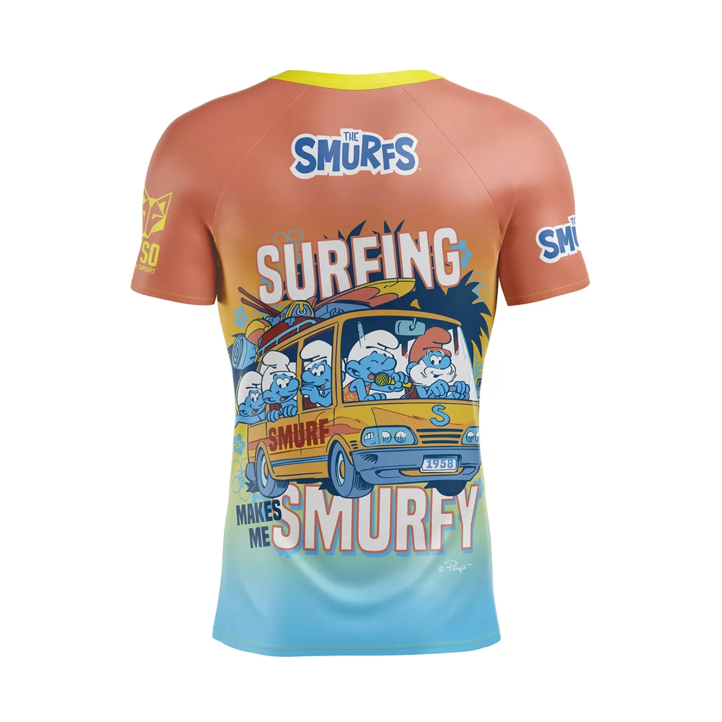 Fashion Camiseta manga corta hombre - Smurf Smurfing Hombre Camisetas Manga Corta Hombre