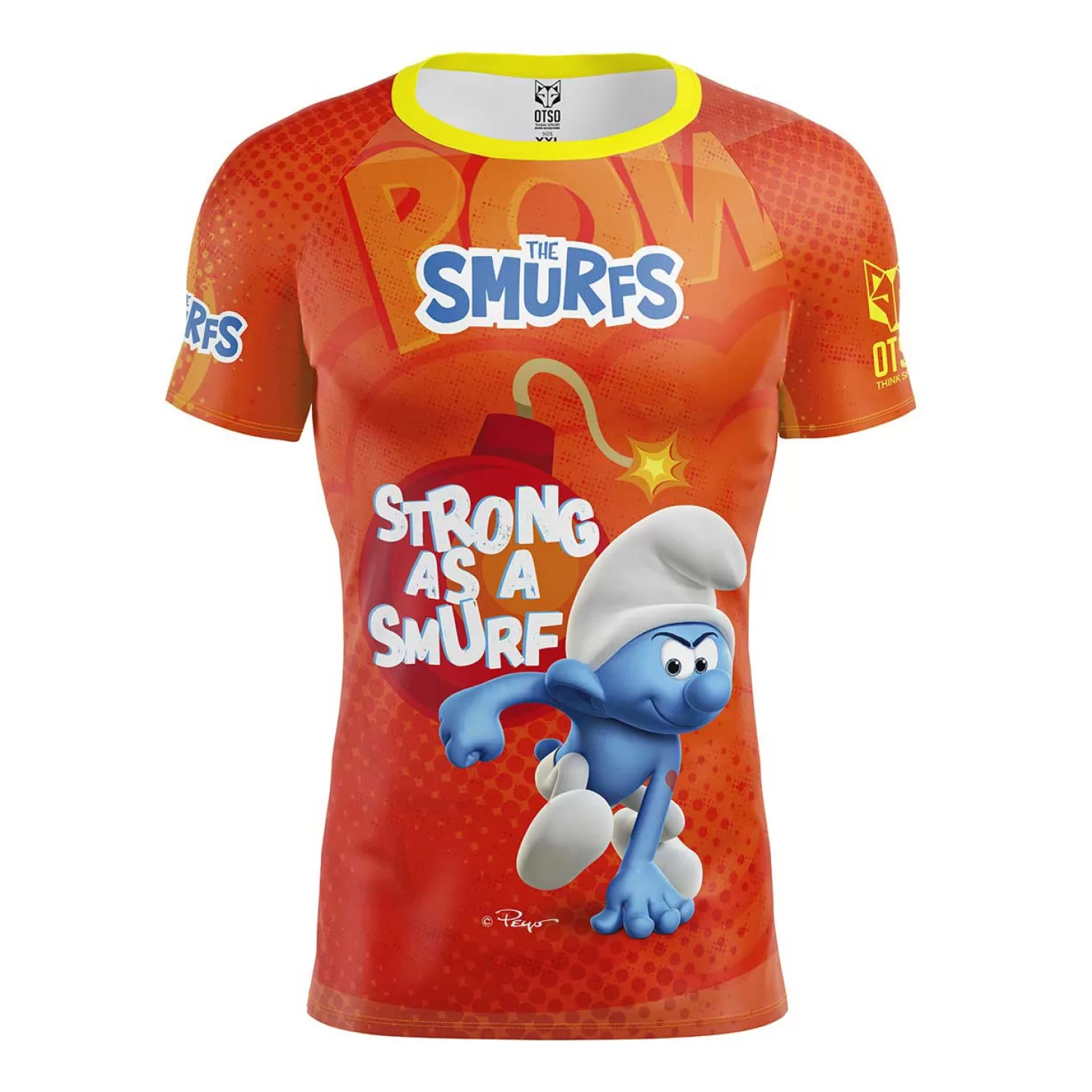 New Camiseta manga corta hombre - Strong as a Smurf Hombre Camisetas Manga Corta Hombre