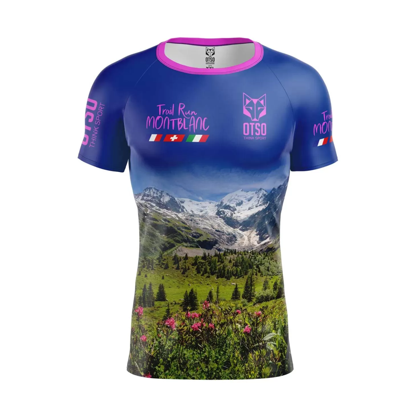 Sale Camiseta manga corta hombre - Trail Run Montblanc 2023 (Outlet) Hombre Camisetas Manga Corta Hombre