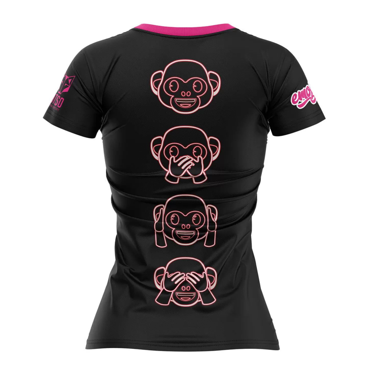 Flash Sale Camiseta manga corta mujer - Emoji Monkey Neon Mujer Camisetas Manga Corta Mujer