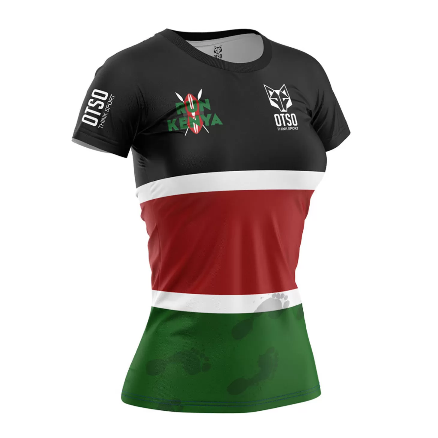 Cheap Camiseta manga corta mujer - Run Kenya Mujer Camisetas Manga Corta Mujer