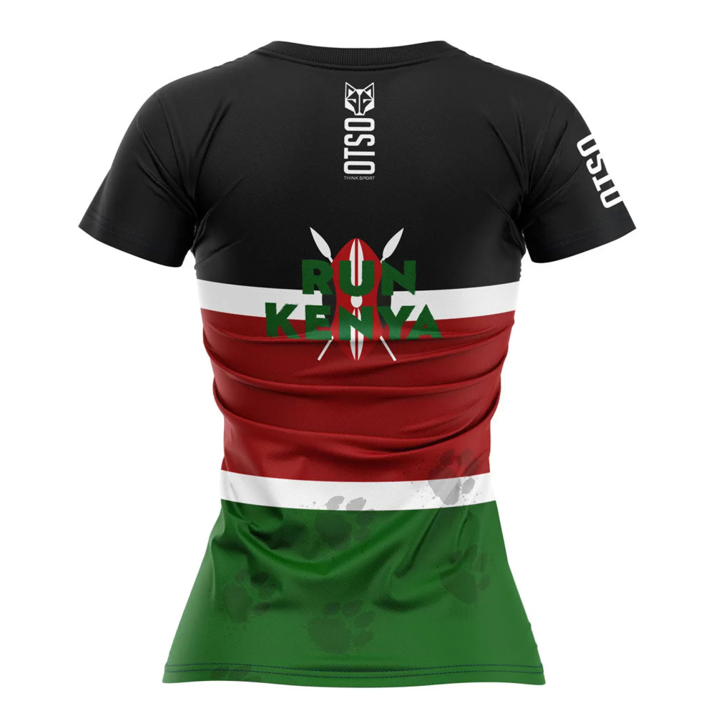 Cheap Camiseta manga corta mujer - Run Kenya Mujer Camisetas Manga Corta Mujer