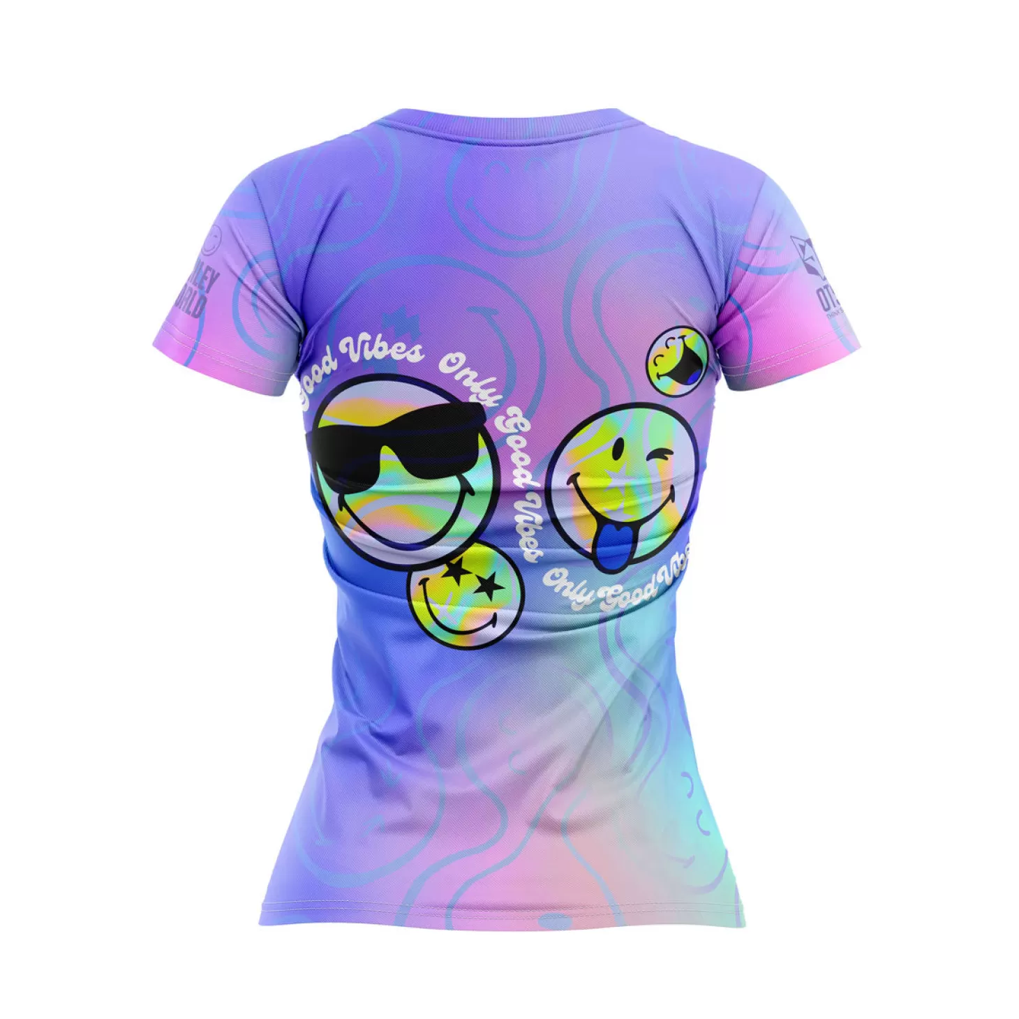Cheap Camiseta manga corta mujer - SmileyWorld Vibes Mujer Camisetas Manga Corta Mujer