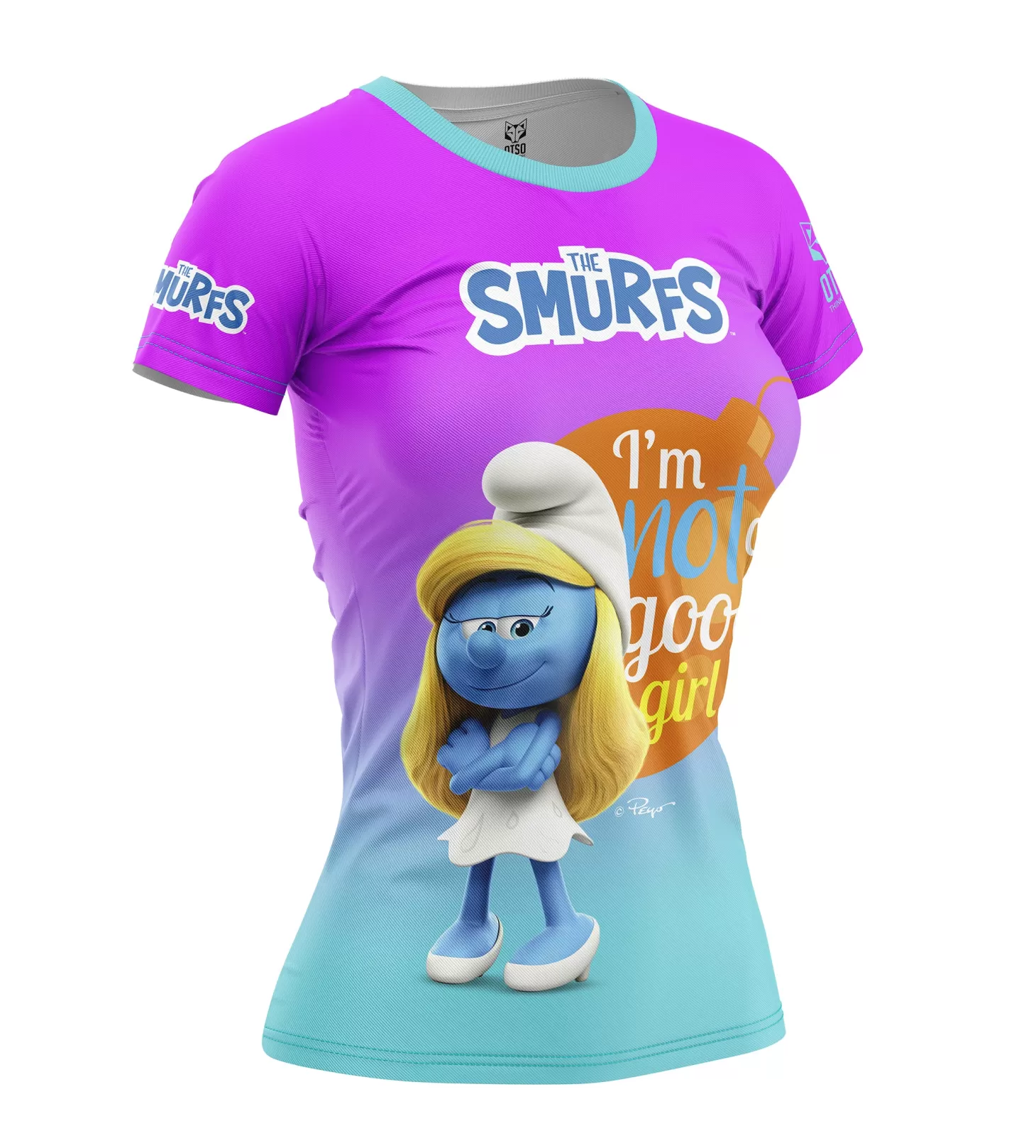Shop Camiseta manga corta mujer - Smurf Have Fun Mujer Camisetas Manga Corta Mujer