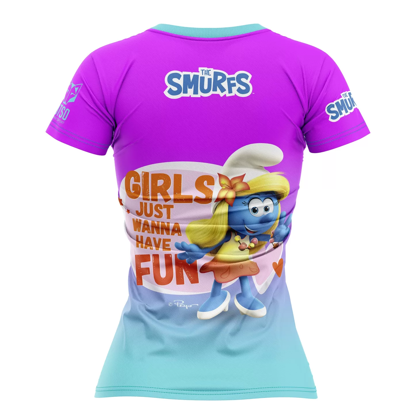 Shop Camiseta manga corta mujer - Smurf Have Fun Mujer Camisetas Manga Corta Mujer