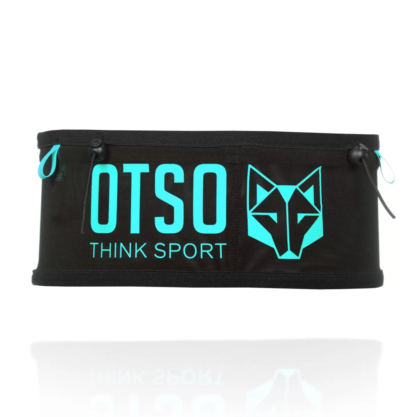 Best Sale Cinturón de correr unisex - Black & Turquoise Cinturones De Correr | Cinturones Para Correr