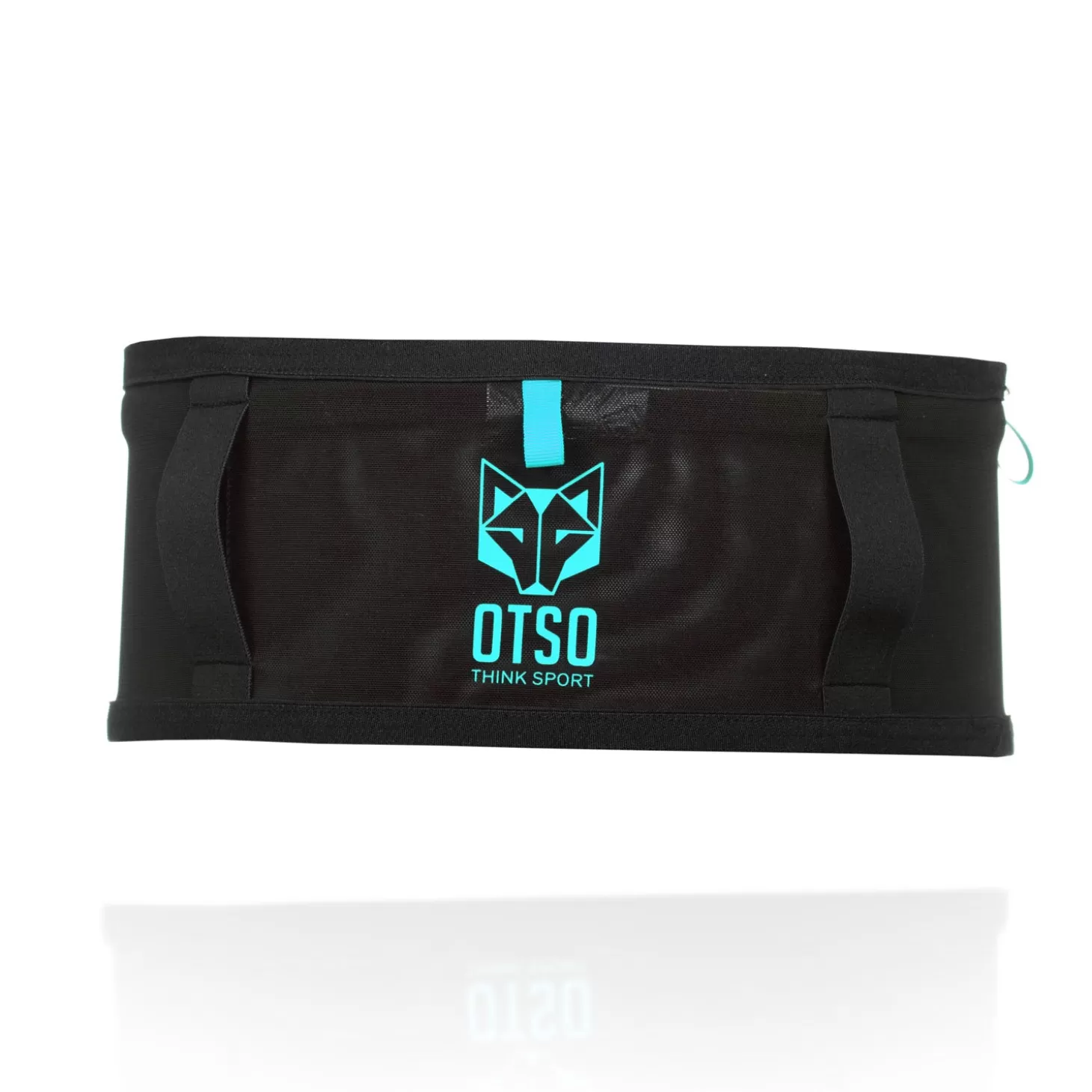 Best Sale Cinturón de correr unisex - Black & Turquoise Cinturones De Correr | Cinturones Para Correr