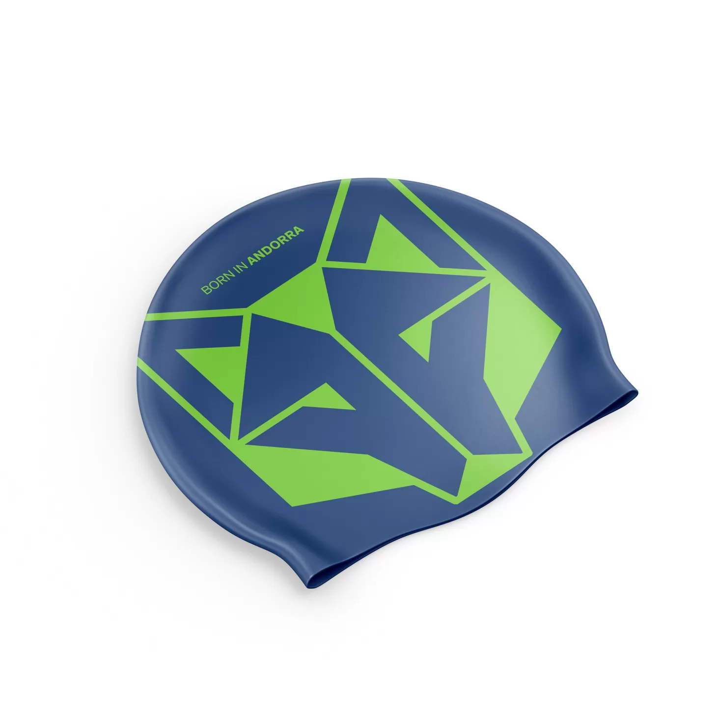 Online Gorro de natación - Electric Blue & Fluo Green Gorro De Natación