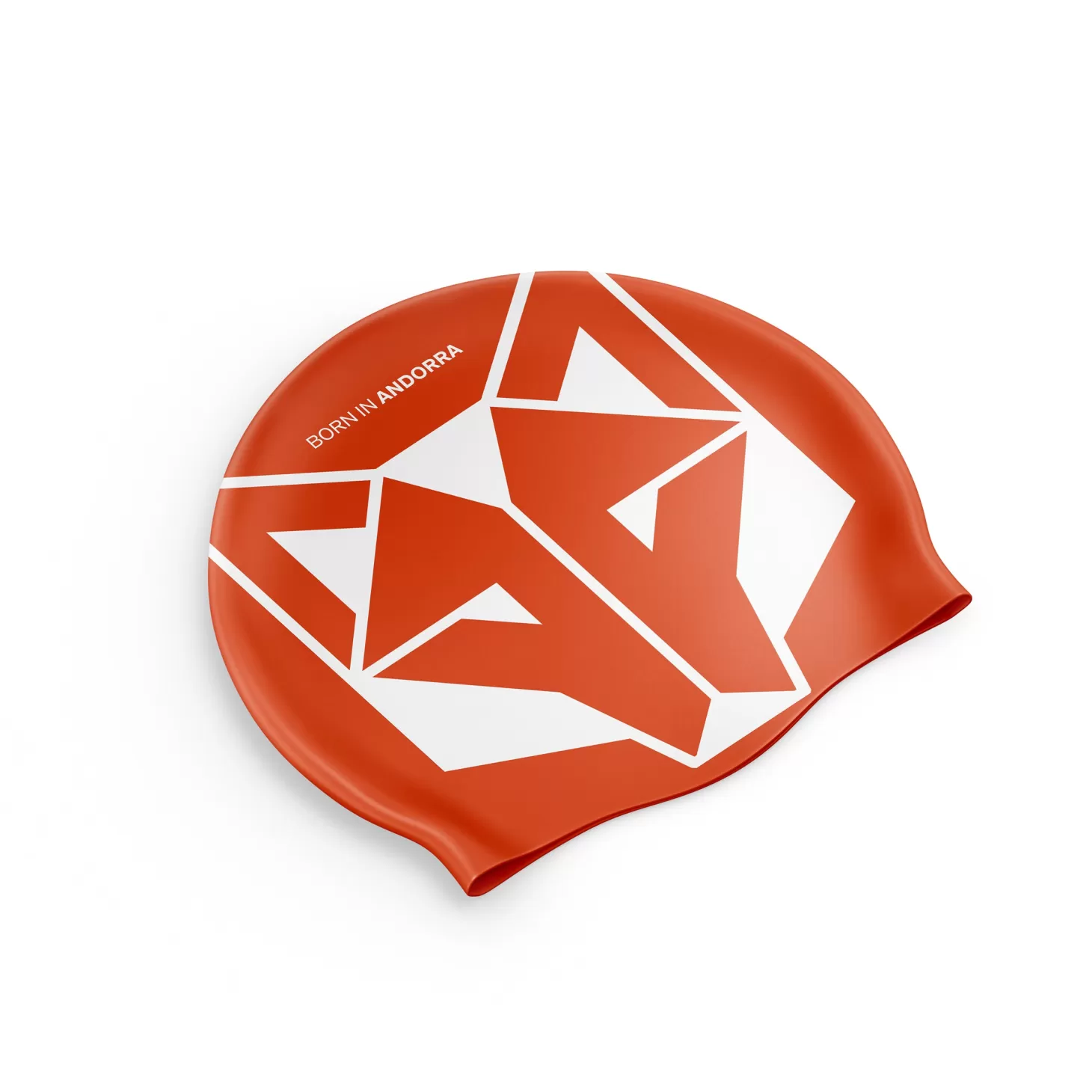 New Gorro de natación - Fluo Orange & White Gorro De Natación