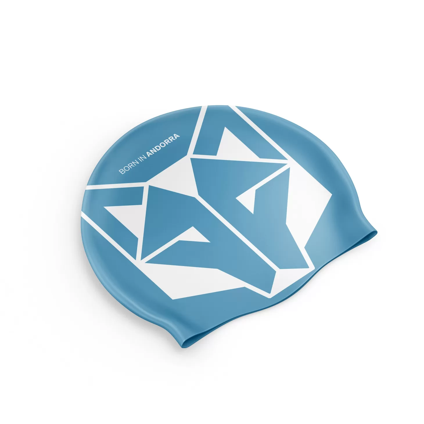 Best Sale Gorro de natación - Light Blue & White Gorro De Natación