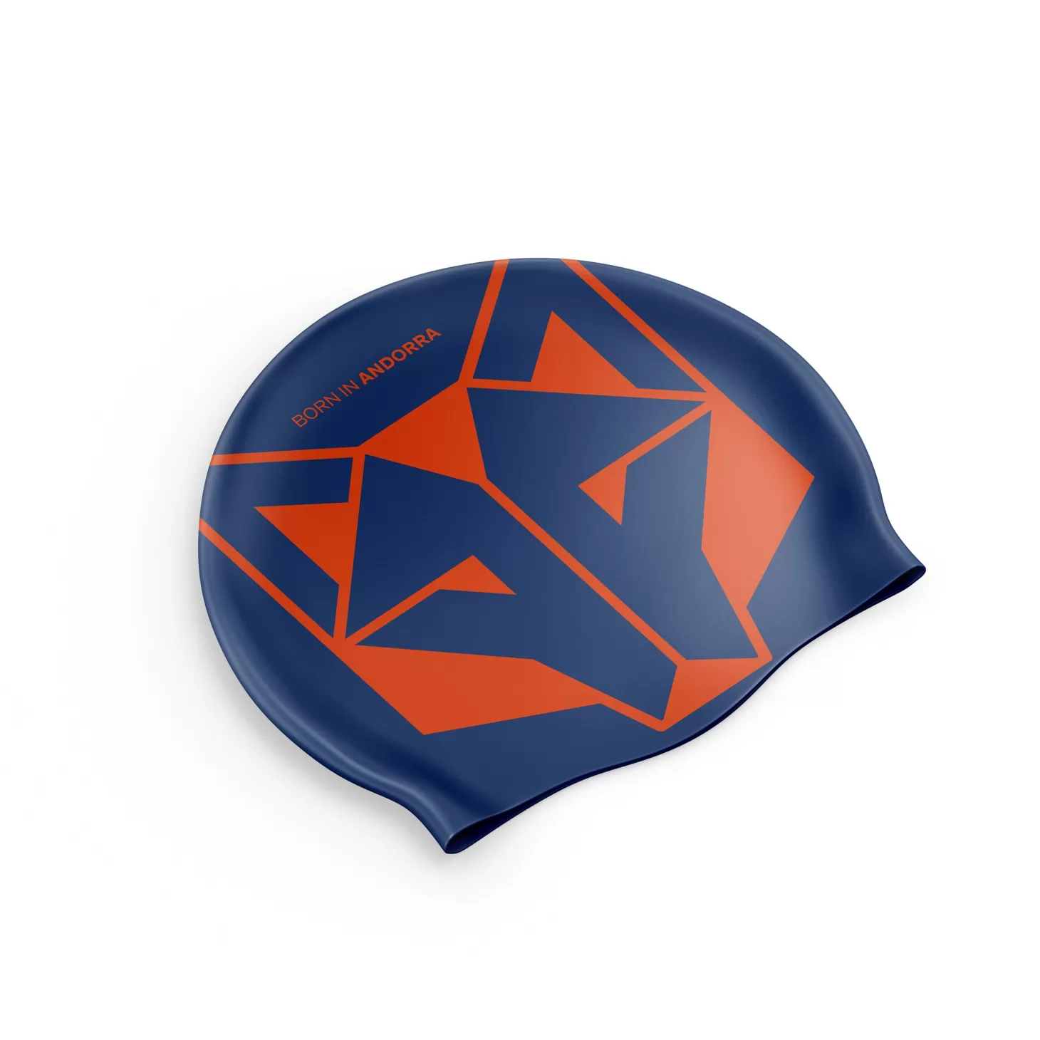 Best Gorro de natación - Navy Blue & Fluo Orange Gorro De Natación