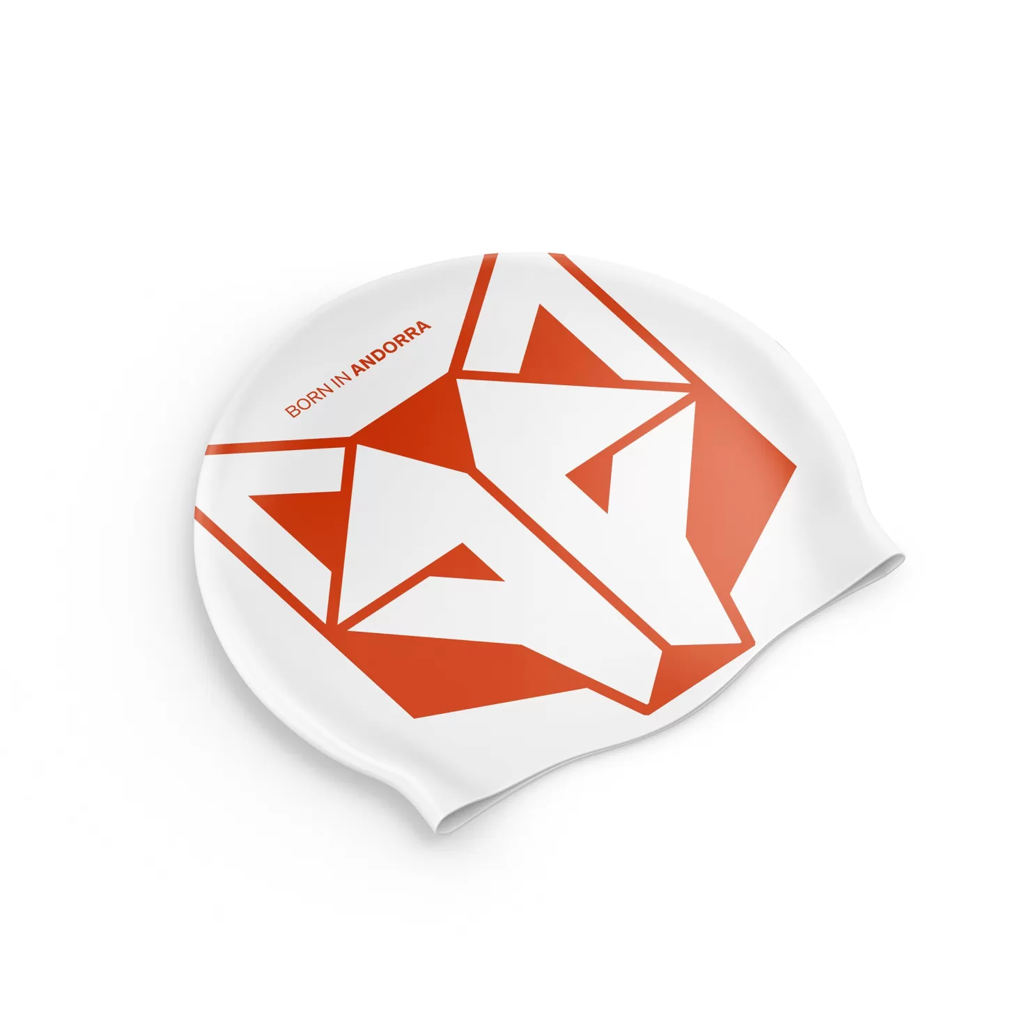 Discount Gorro de natación - White & Fluo Orange Gorro De Natación