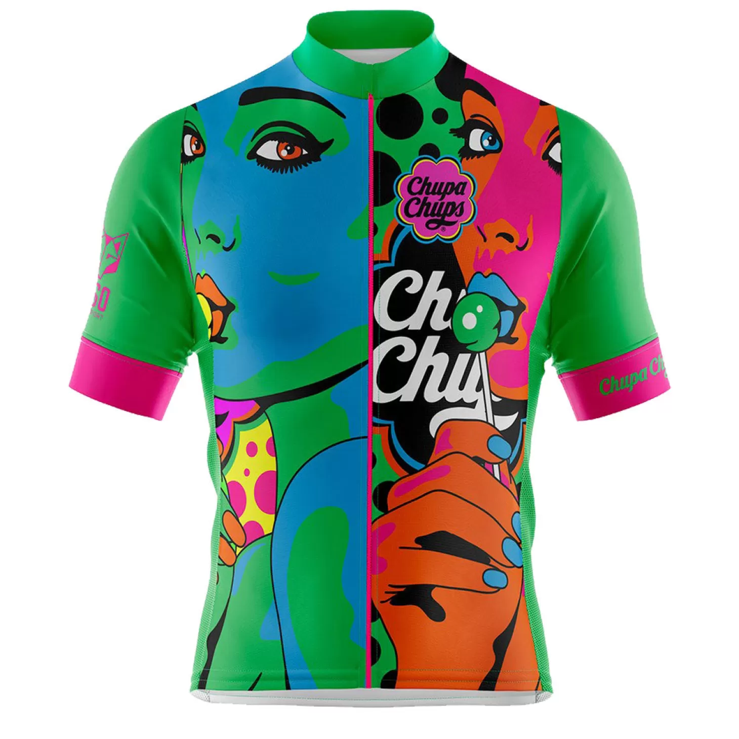 Sale MEN'S SHORT SLEEVE CYCLING JERSEY CHUPA CHUPS WARHOOL - Hombre Maillots De Ciclismo Para Hombres