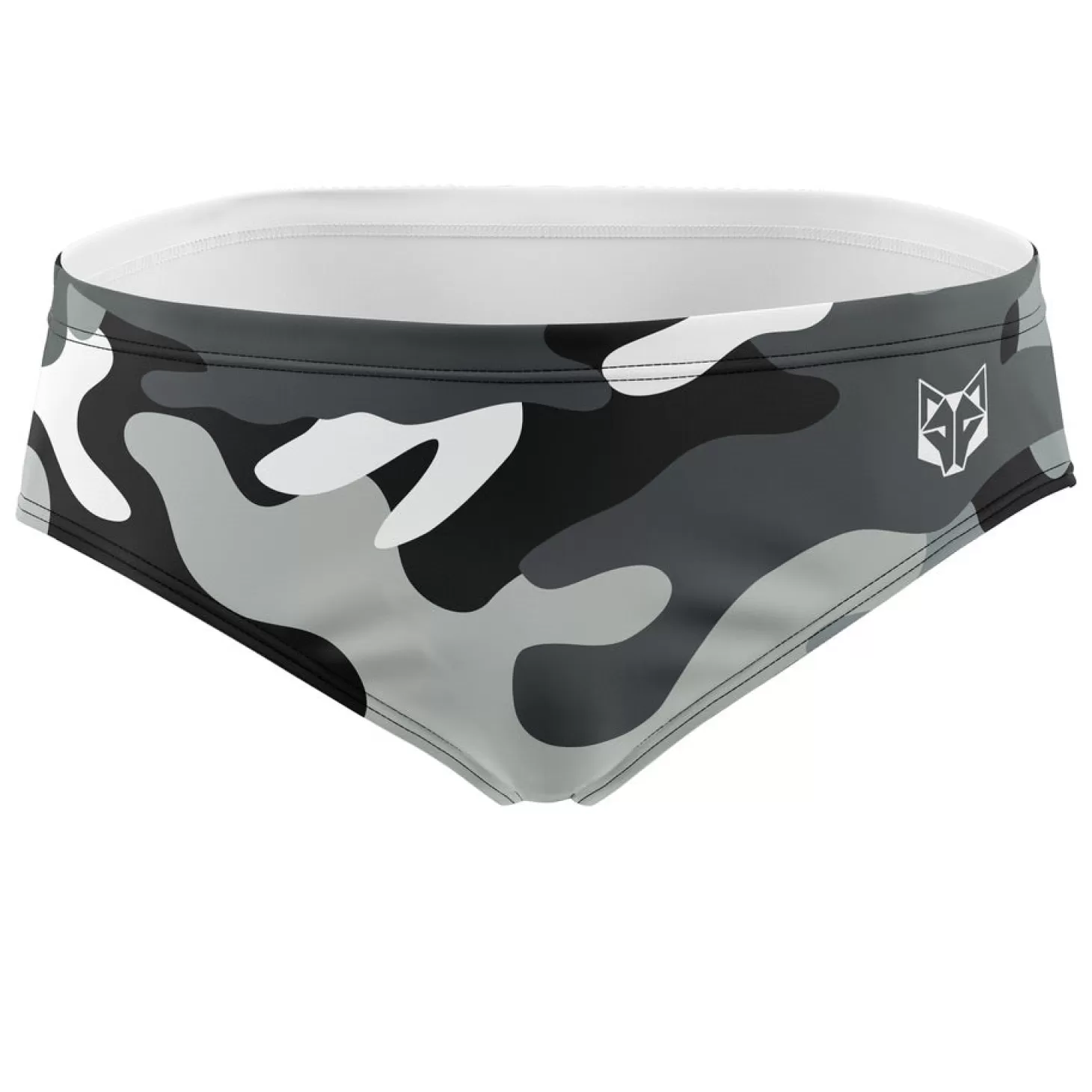 Store Men's Swimsuit Grey Camo - Hombre Bañadores Slip Hombre