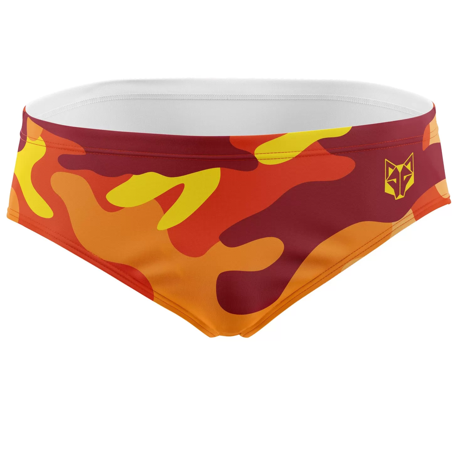 Flash Sale Men's Swimsuit Orange Camo - Hombre Bañadores Slip Hombre