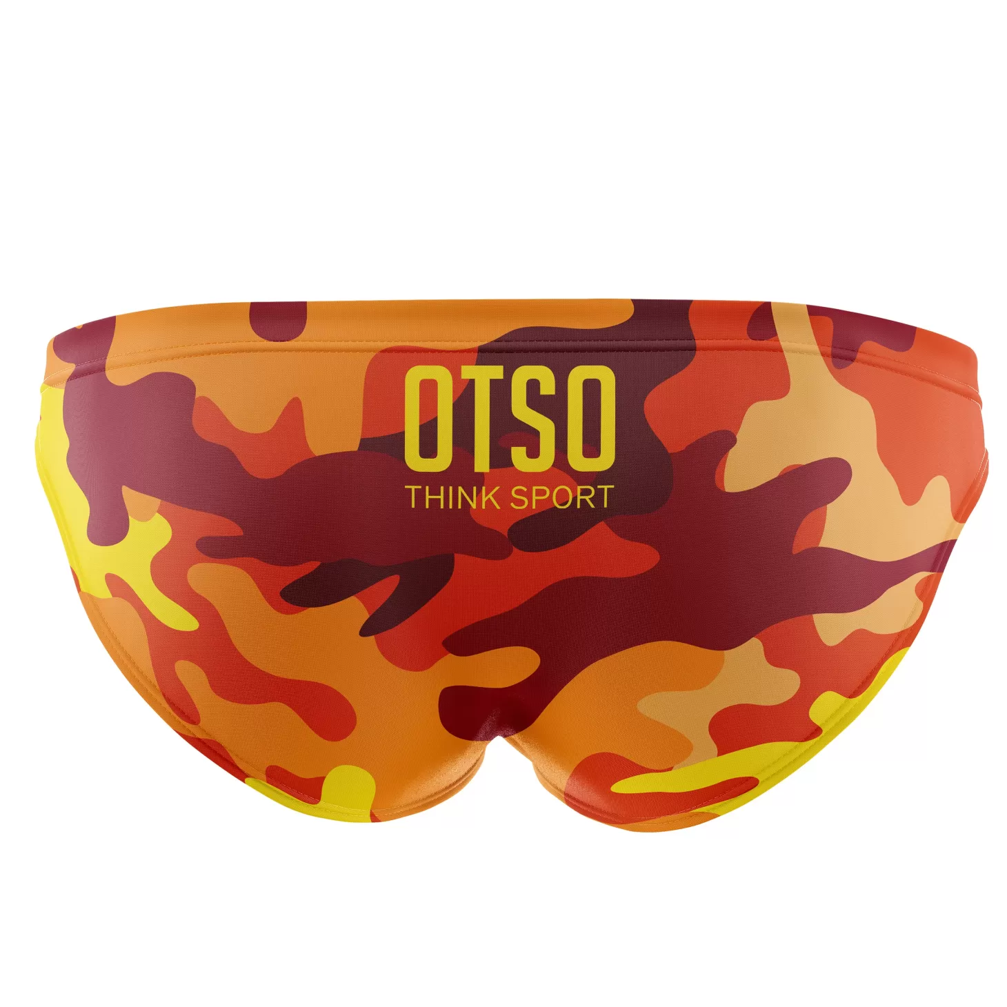 Flash Sale Men's Swimsuit Orange Camo - Hombre Bañadores Slip Hombre