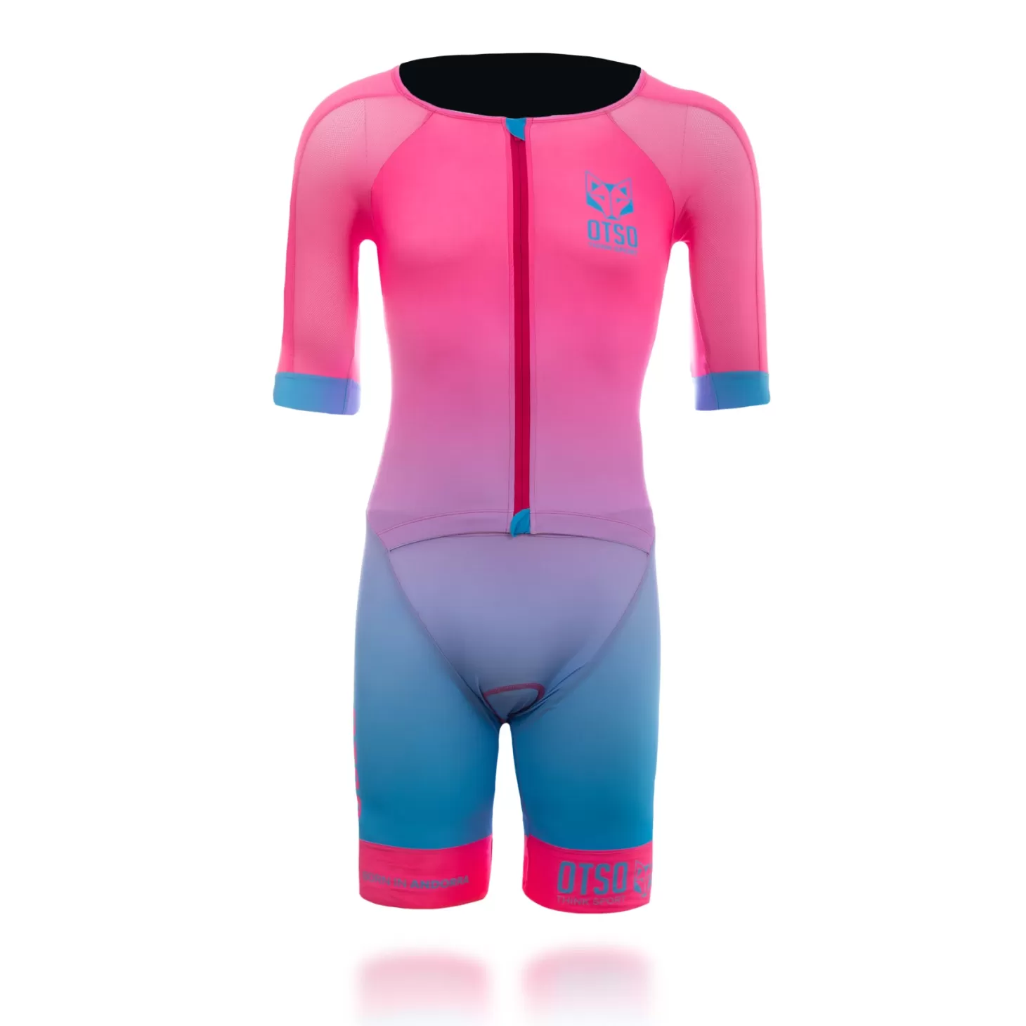 New Mono de triatlón hombre - Fluo Pink & Light Blue (Outlet) Hombre Monos De Triatlón Para Hombre