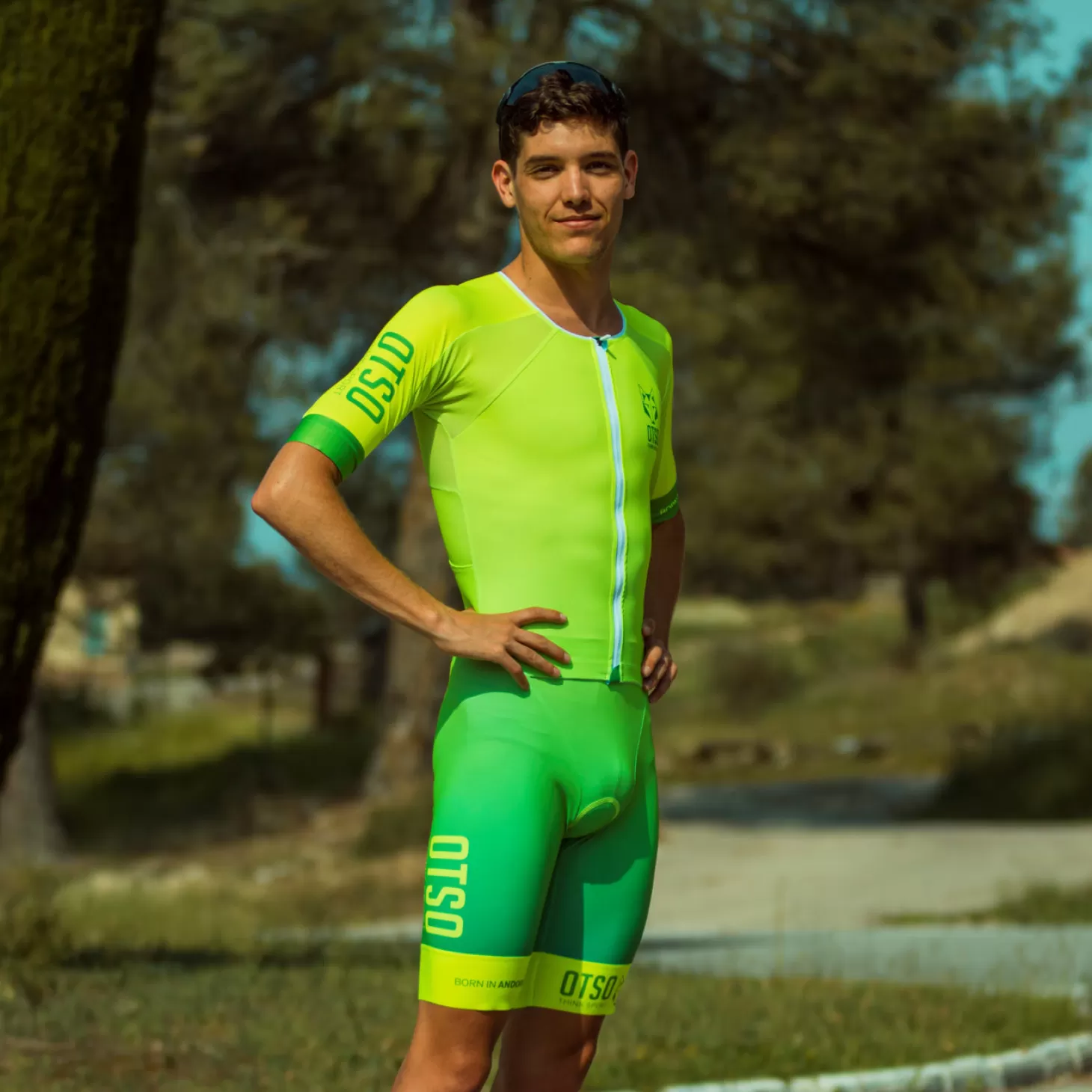 Best Mono de triatlón hombre - Fluo Yellow & Fluo Green (Outlet) Hombre Monos De Triatlón Para Hombre