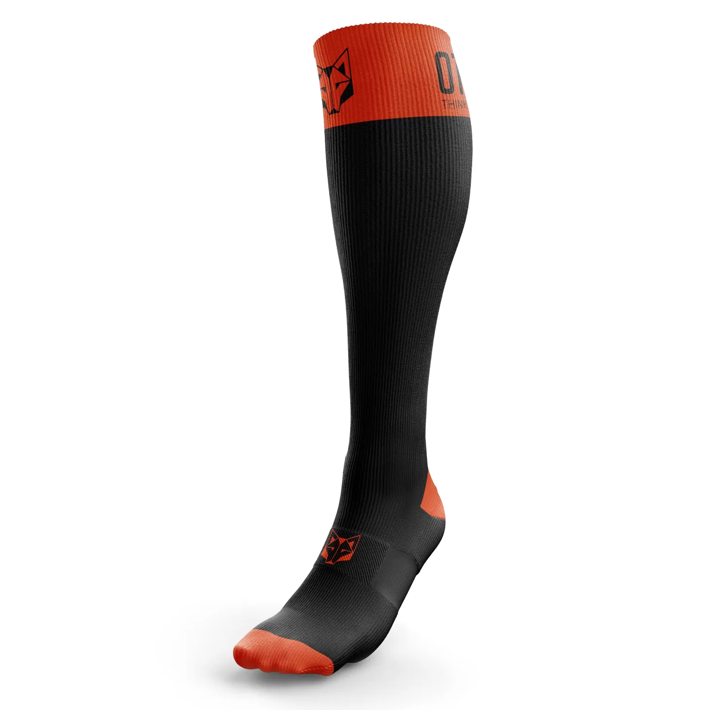 Discount Multi-Sport Recovery Socks Black / Fluo Orange - Calcetines Compresivos | Calcetines De Recuperación