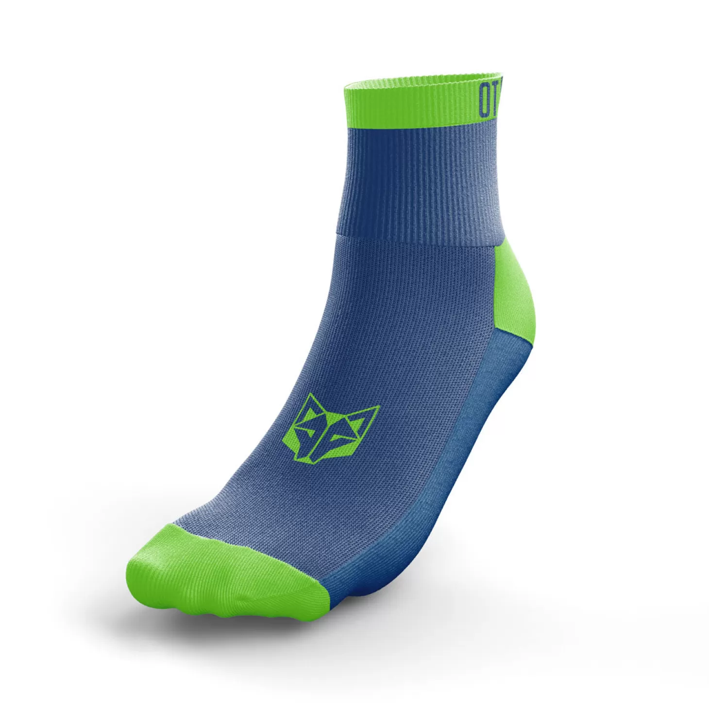 Cheap Calcetines Running Bajos - Verde Fluo y Azul Calcetines De Corte Bajo | Calcetines De Corte Bajo