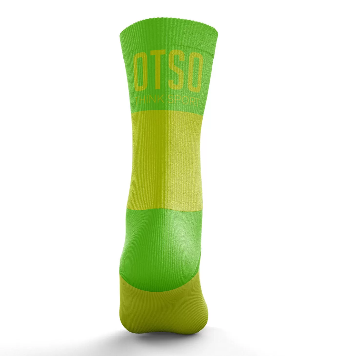 Shop Calcetines Running Medio Altos - Amarillo y Verde Calcetines De Corte Medio | Calcetines De Corte Medio